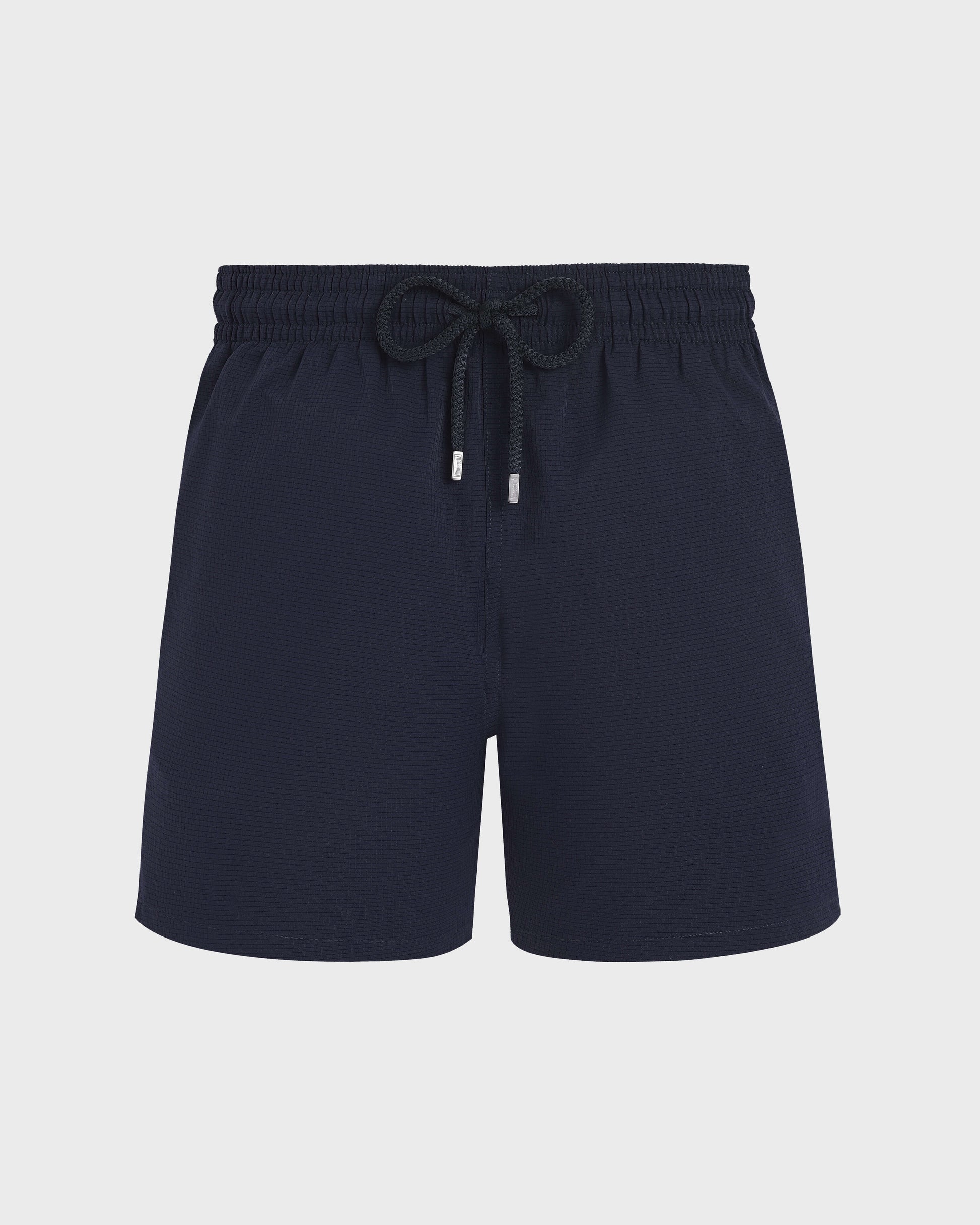 Vilebrequin Men Micro-Perforated Ultra-Light and Packable Swim Trunks Solid - Blue Navy