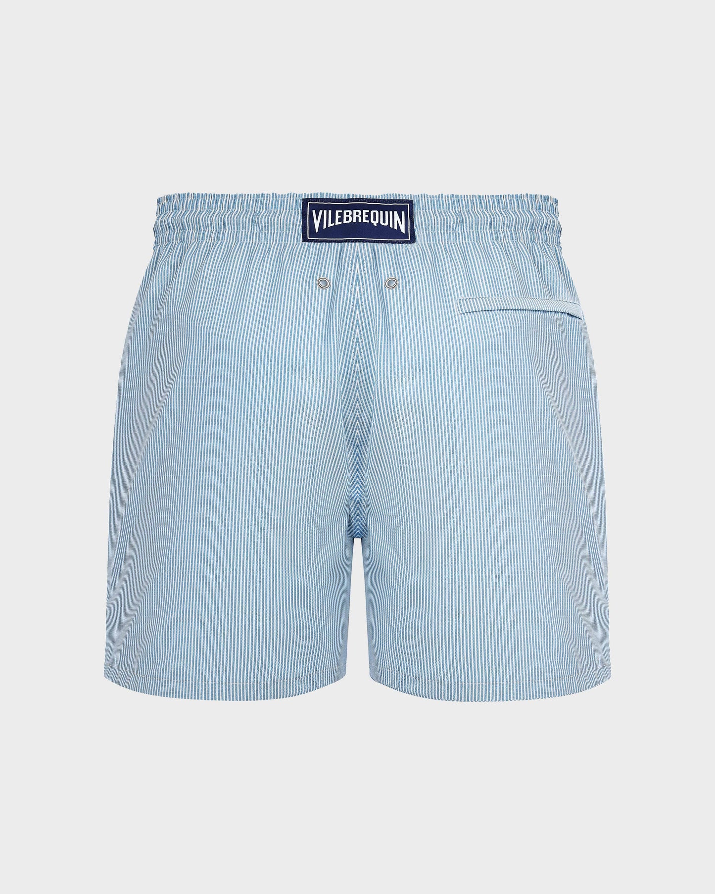 Vilebrequin Men Ultrafine Wool Swim Shorts Micro Rayures Tailoring