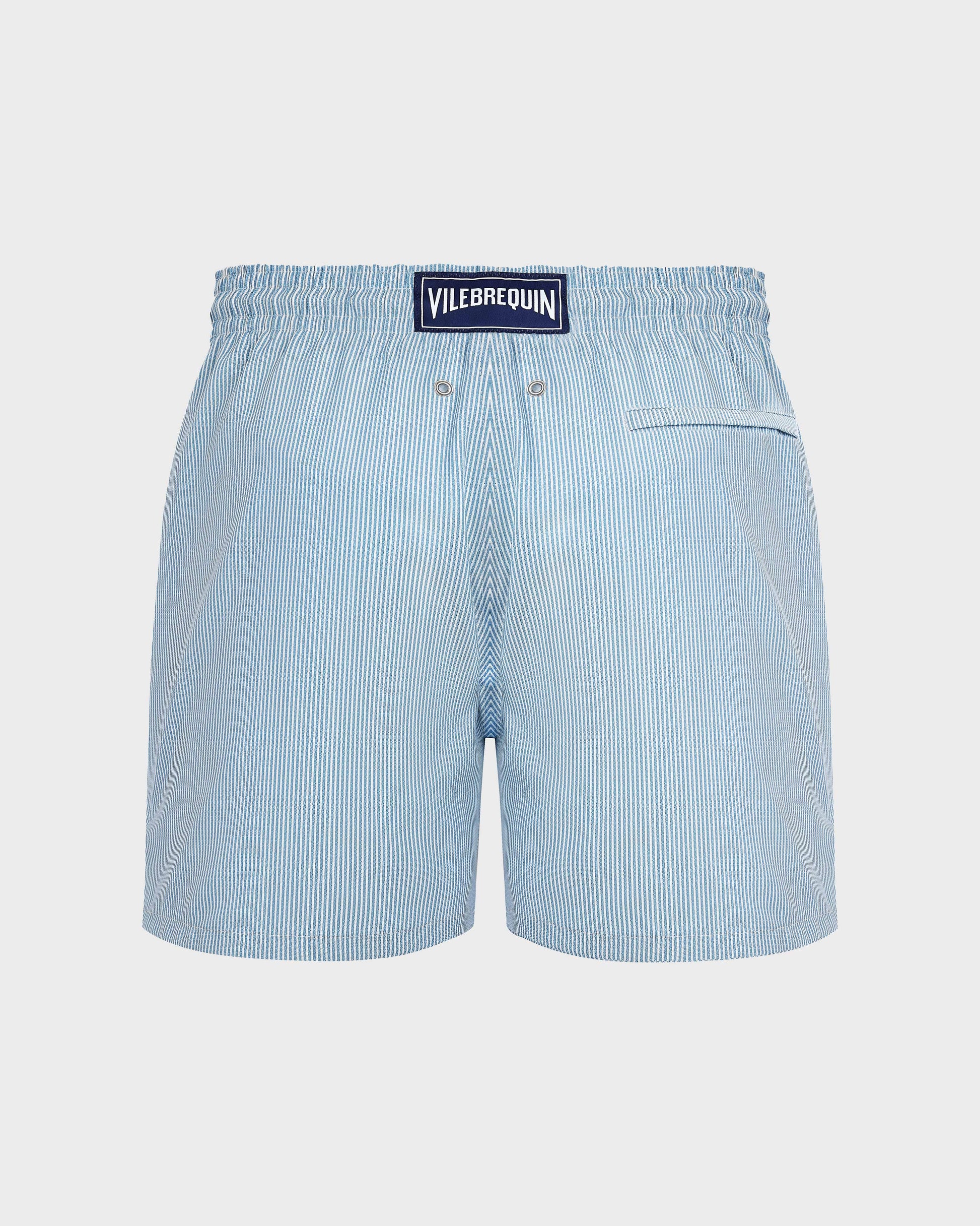 Vilebrequin Men Ultrafine Wool Swim Shorts Micro Rayures Tailoring