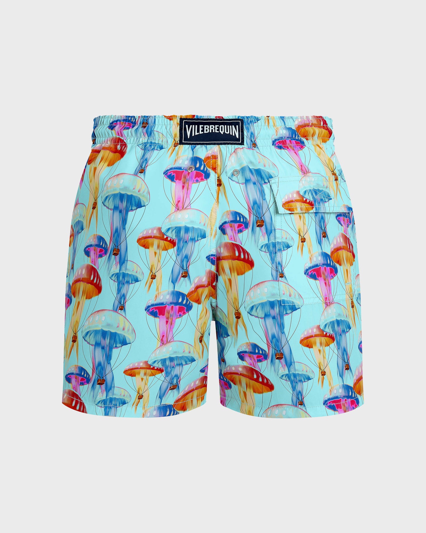 Vilebrequin Men Swim Trunks Medusair - Blue Oxygene