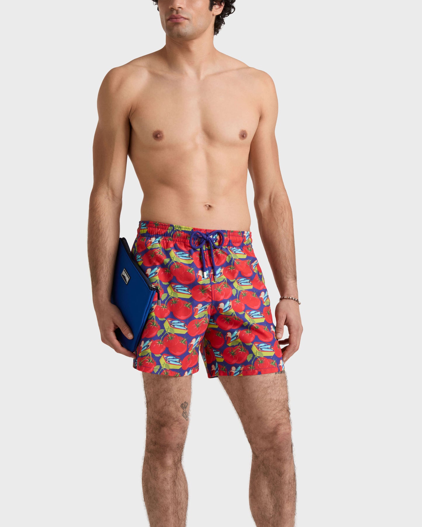 Vilebrequin Men Swim Trunks Sardine and Tomato - Purple blue