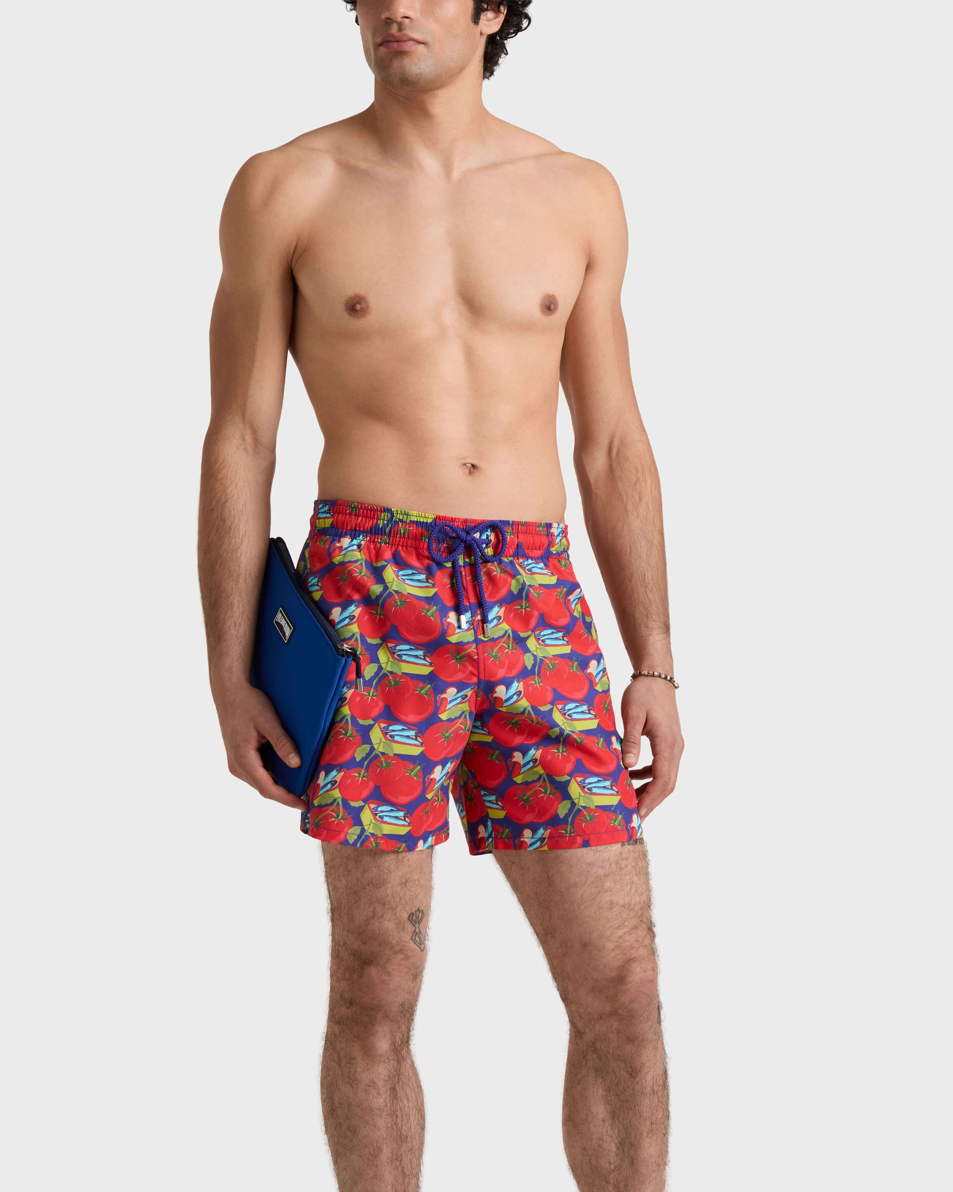 Vilebrequin Men Swim Trunks Sardine and Tomato - Purple blue