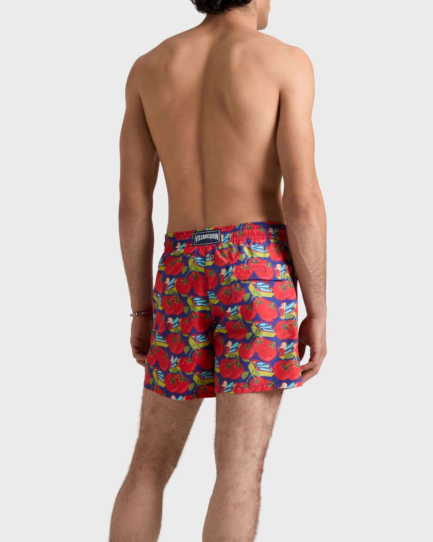 Vilebrequin Men Swim Trunks Sardine and Tomato - Purple blue