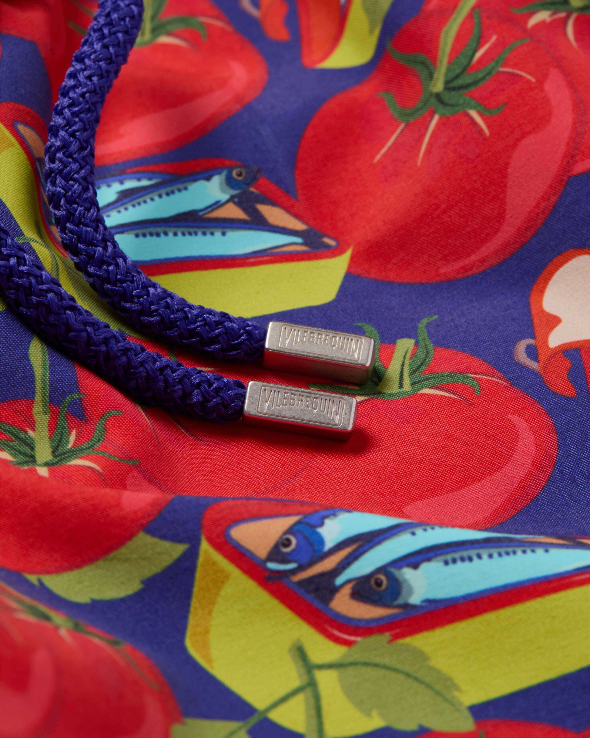 Vilebrequin Men Swim Trunks Sardine and Tomato - Purple blue