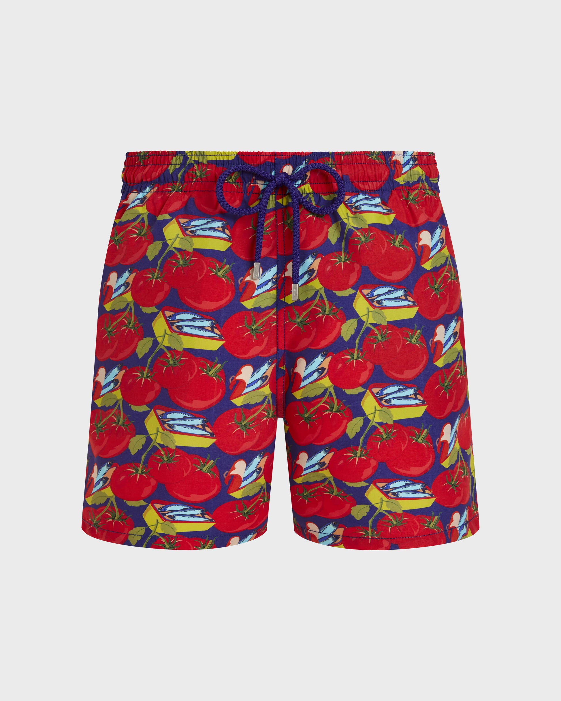 Vilebrequin Men Swim Trunks Sardine and Tomato - Purple blue