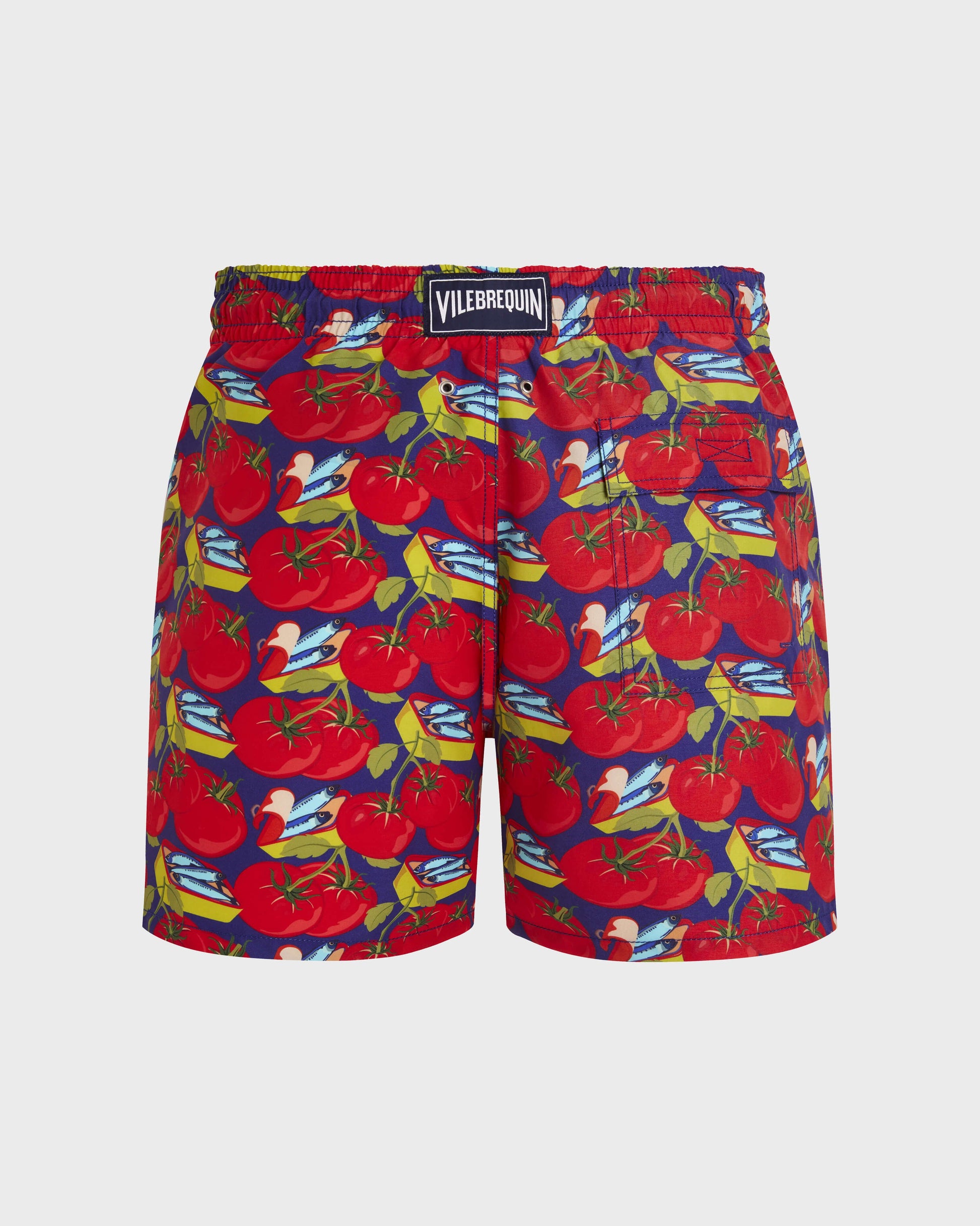 Vilebrequin Men Swim Trunks Sardine and Tomato - Purple blue