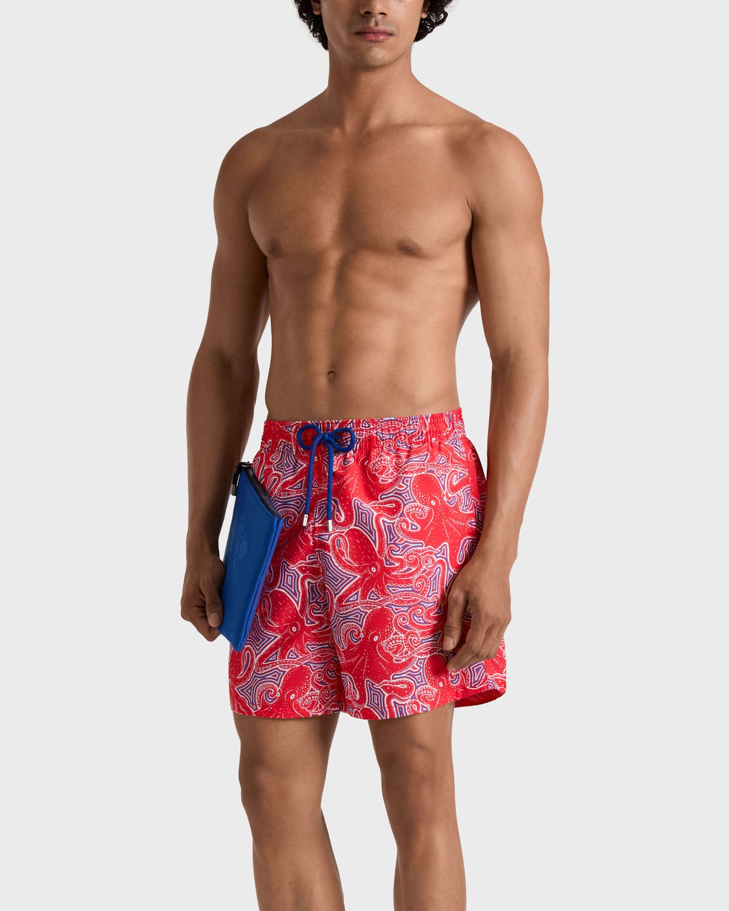 Vilebrequin Men Swim Trunks Hypnoctopus - Poppy red