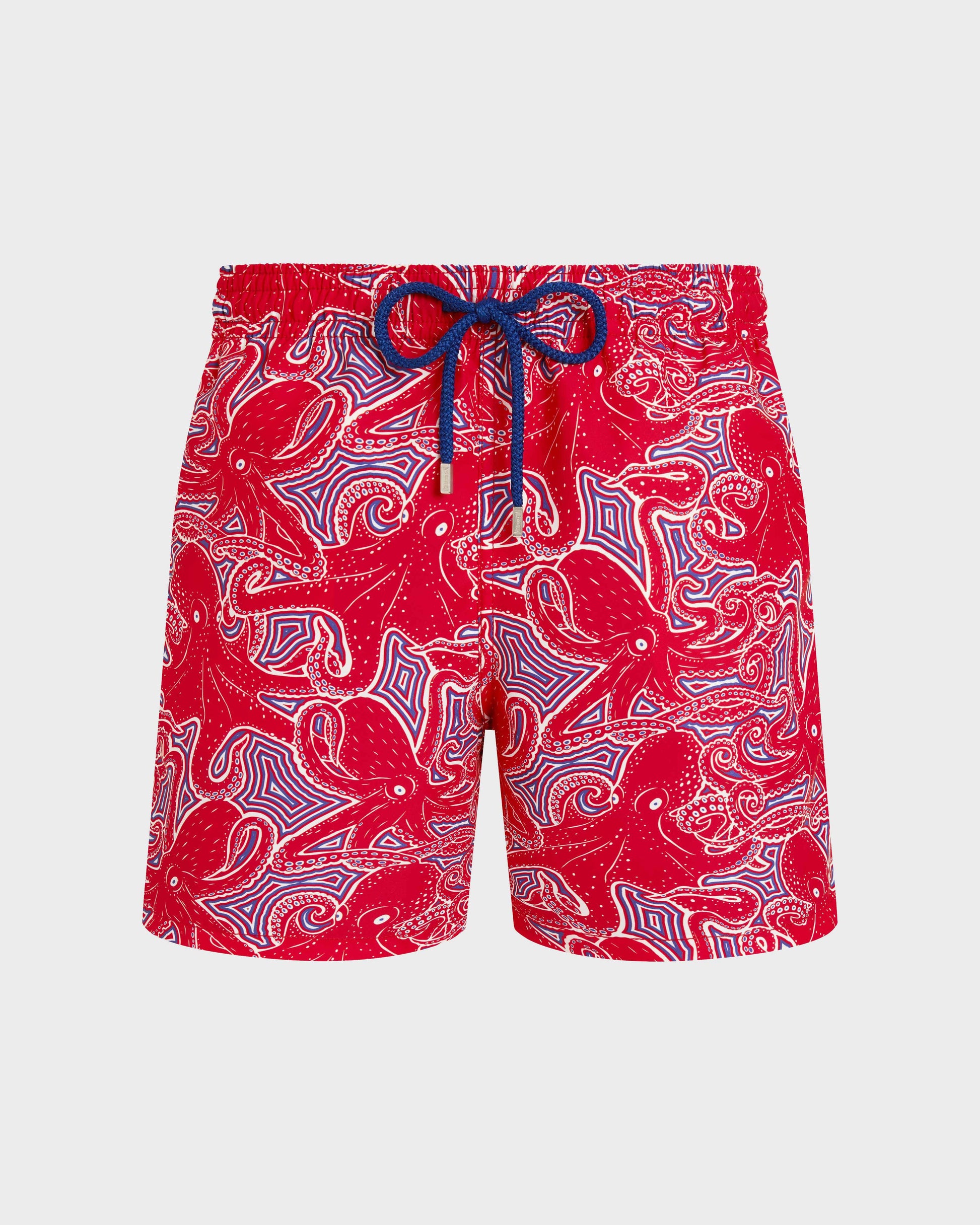 Vilebrequin Men Swim Trunks Hypnoctopus - Poppy red