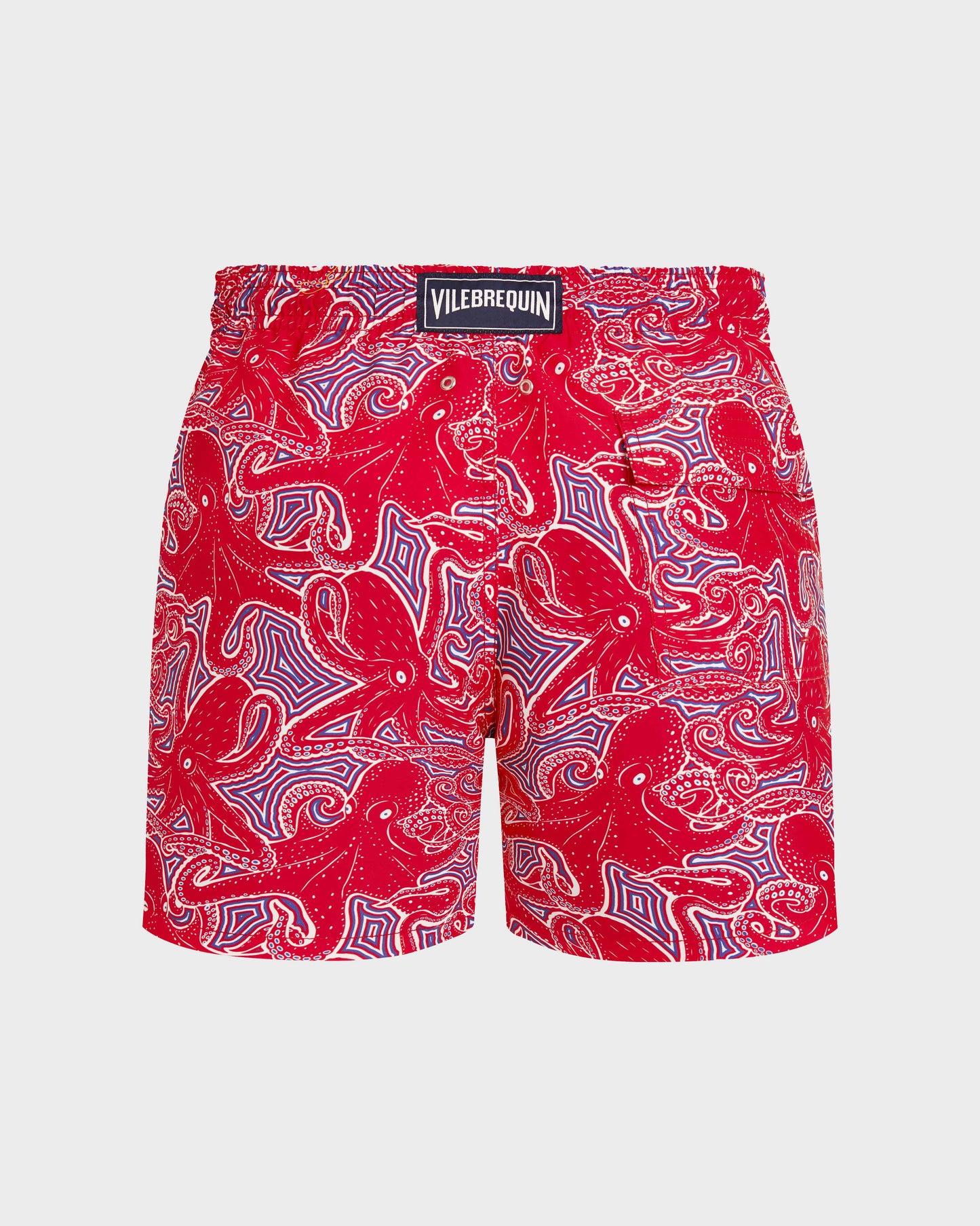 Vilebrequin Men Swim Trunks Hypnoctopus - Poppy red