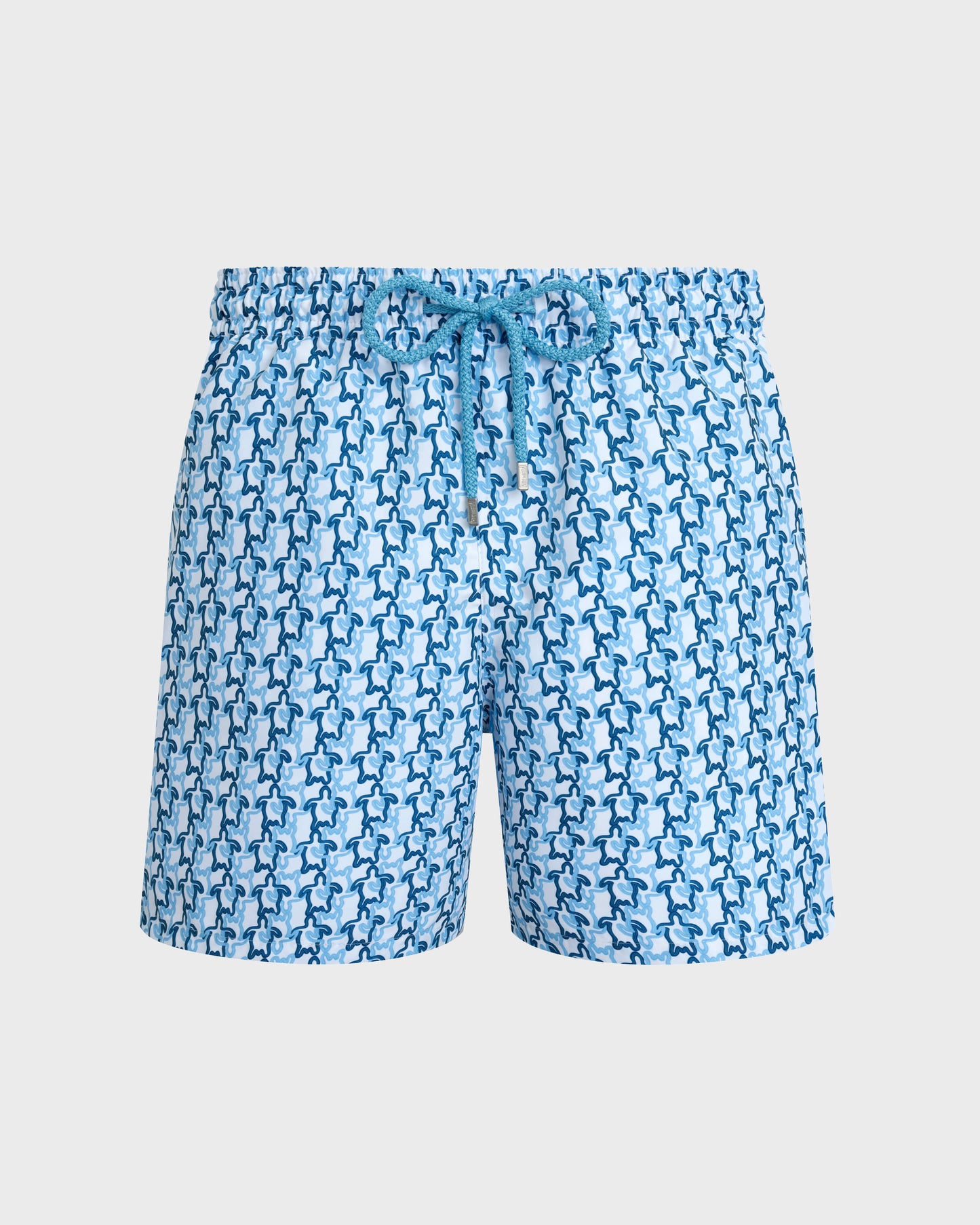 Vilebrequin Men Swim Shorts Turtles Net - White