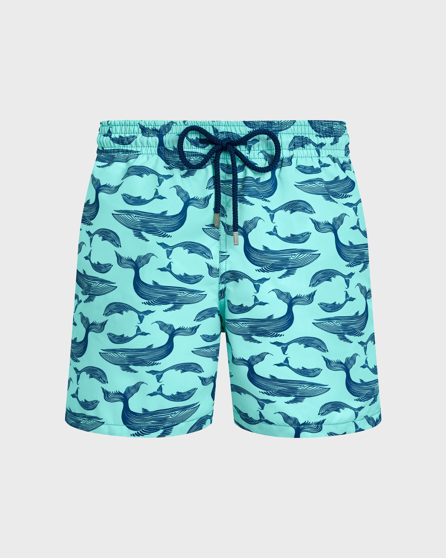 Vilebrequin Men Swim Shorts Whales - Blue note