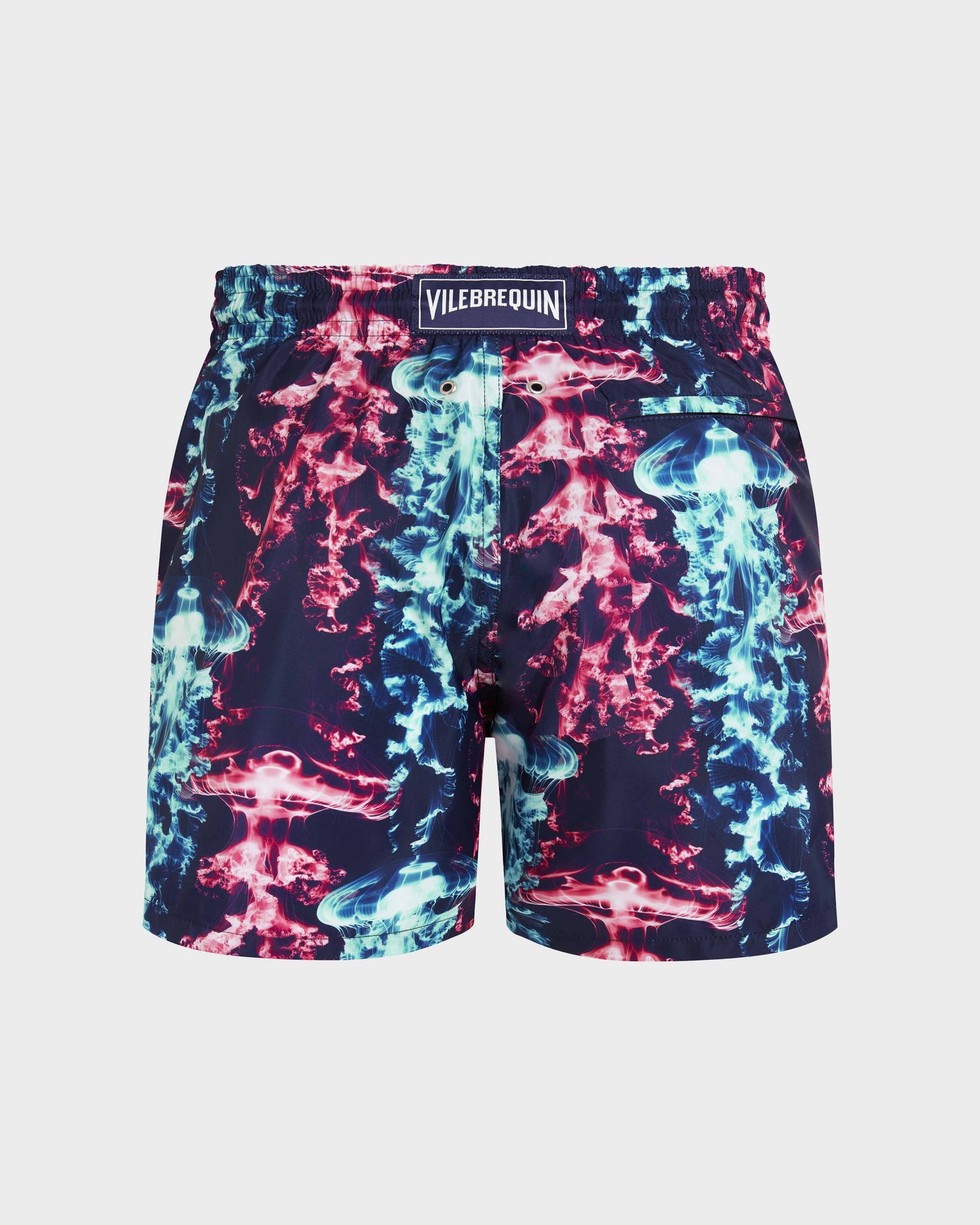 Vilebrequin Men Ultra-light and packable Swim Trunks X-Ray Medusa - Blue Navy