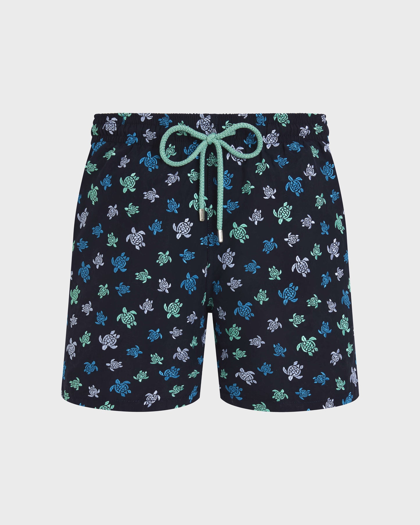 Vilebrequin Men Embroidered Swim Trunks Micro Ronde des Tortues - Limited Edition - Blue Navy