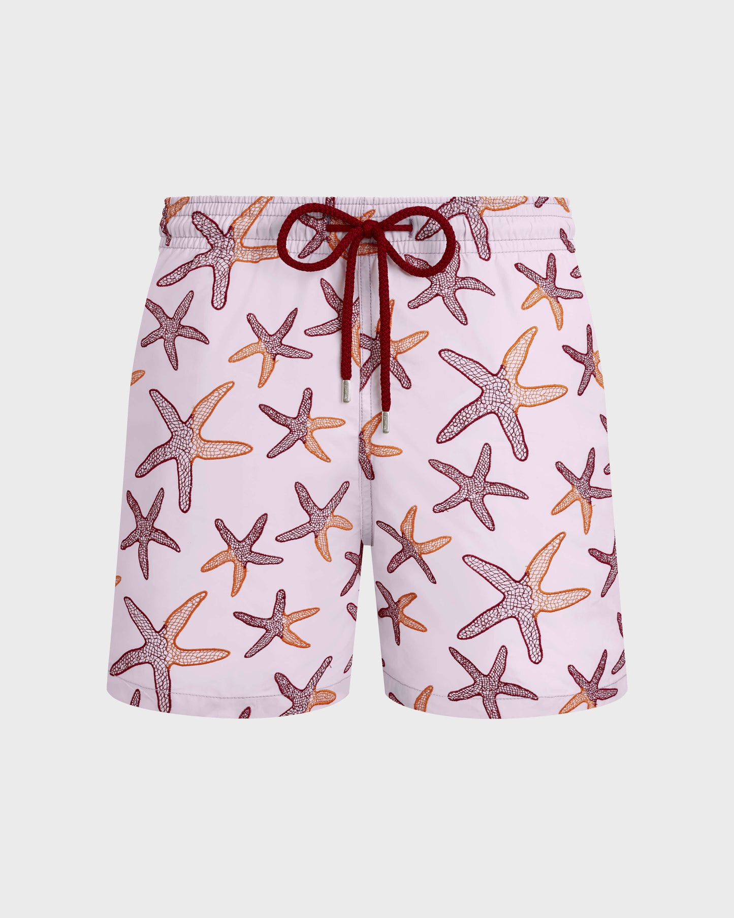 Vilebrequin Men Swim shorts Embroidered Starfish - Petale / pink