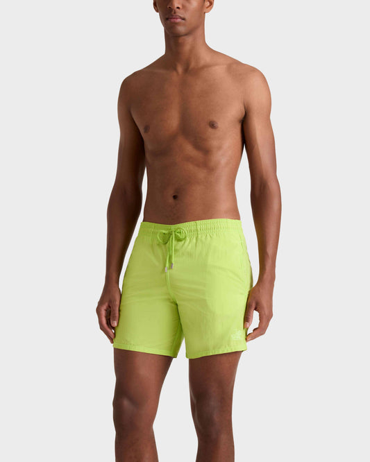 Vilebrequin Men Swim Trunks Water-reactive Hypnoctopus - Green Acide