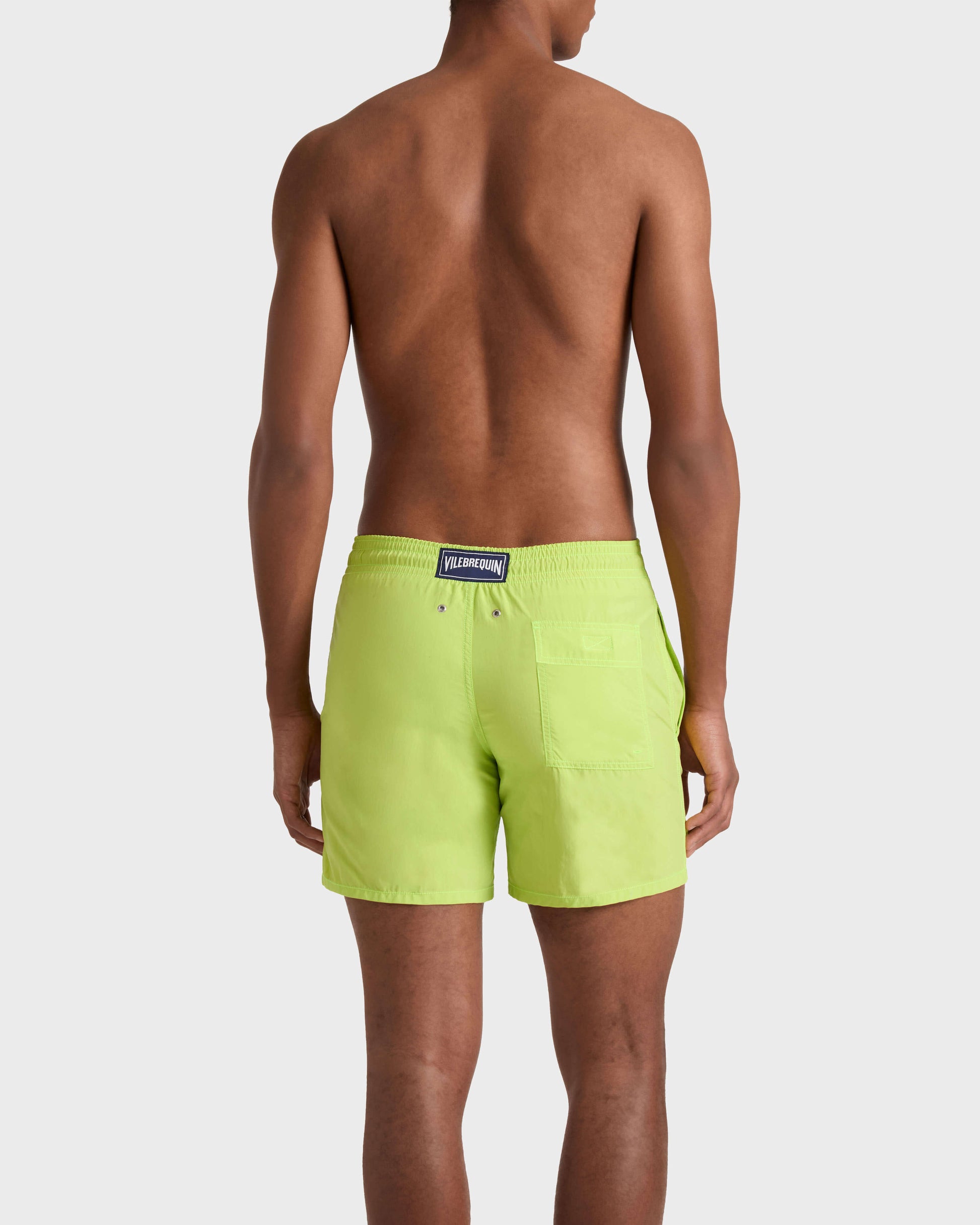 Vilebrequin Men Swim Trunks Water-reactive Hypnoctopus - Green Acide