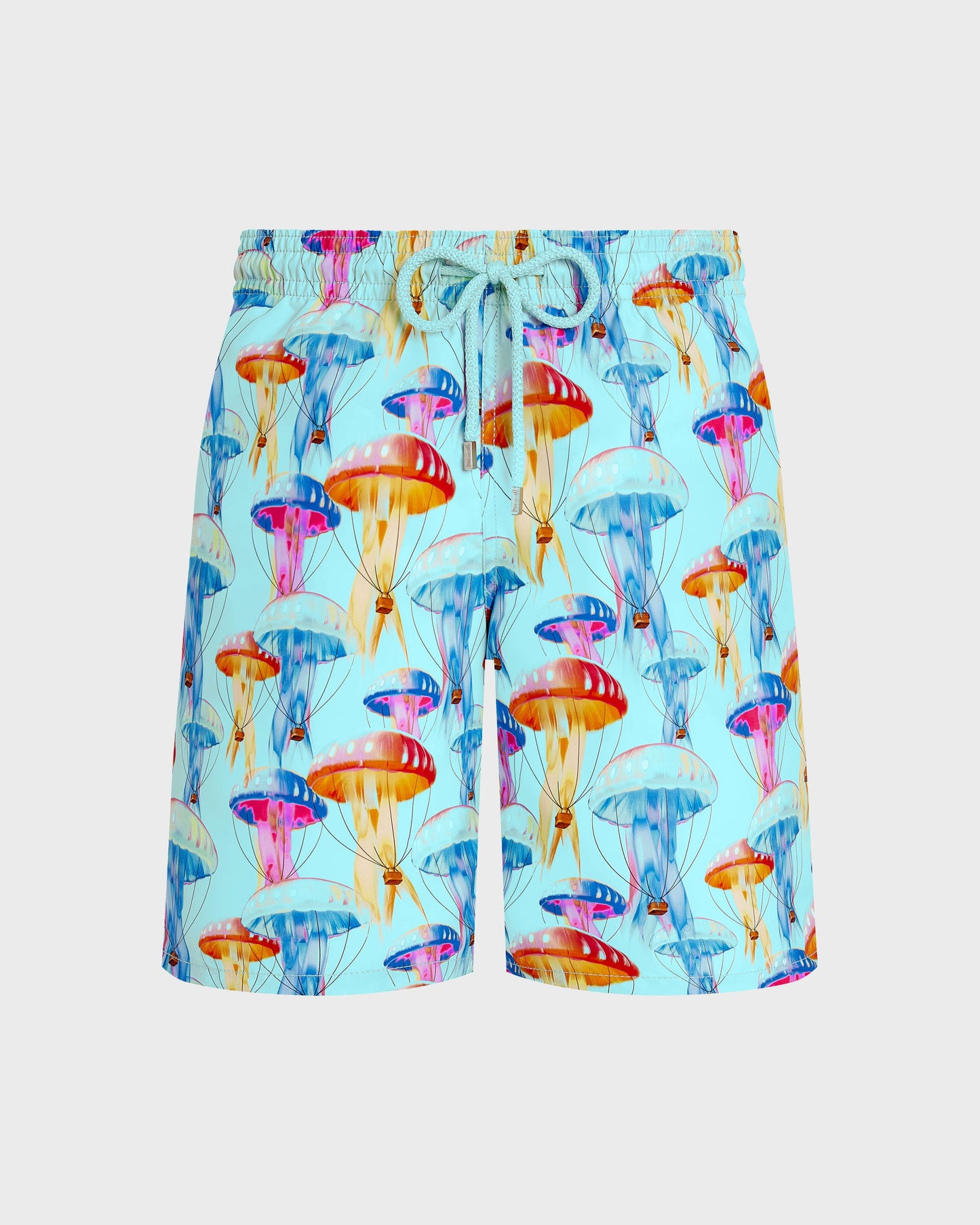Vilebrequin Men Long Swim Trunks Medusair - Blue Oxygene