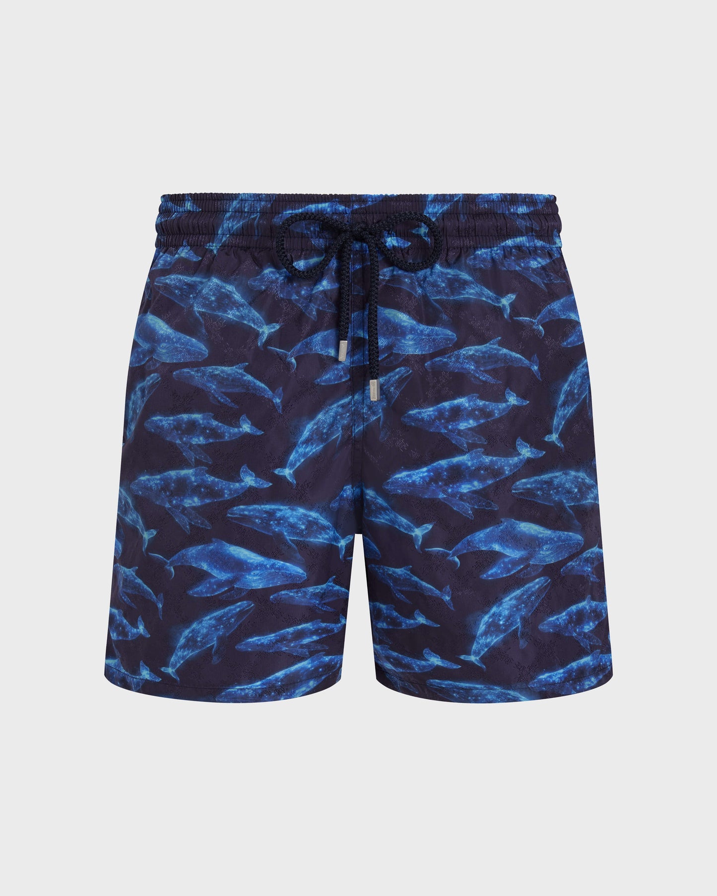 Vilebrequin Men Swim Trunks Sparkling Whales - Blue Navy