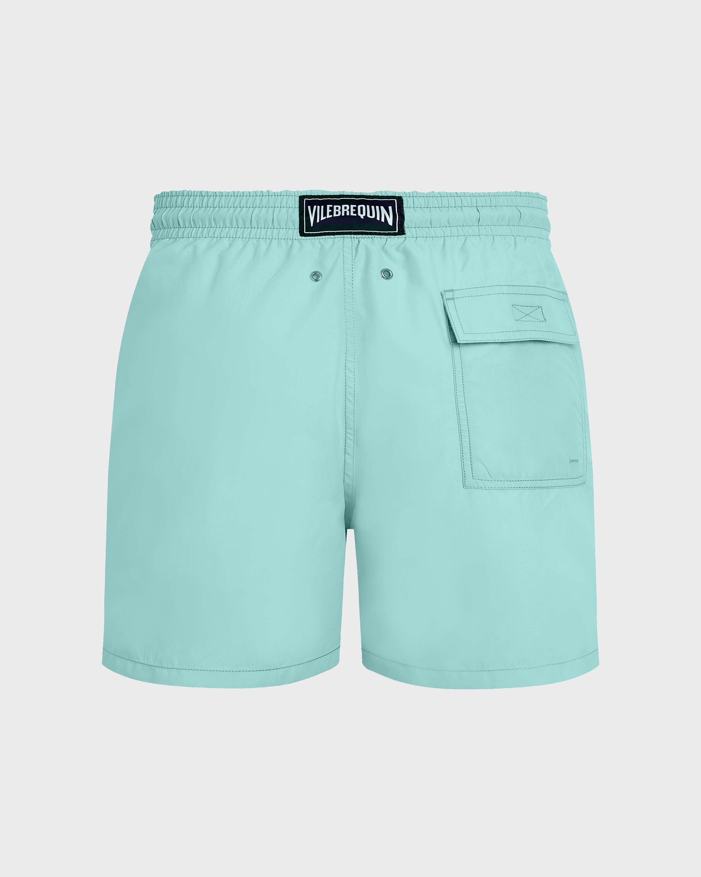 Vilebrequin Men Swim Shorts Solid - Green Caribbean