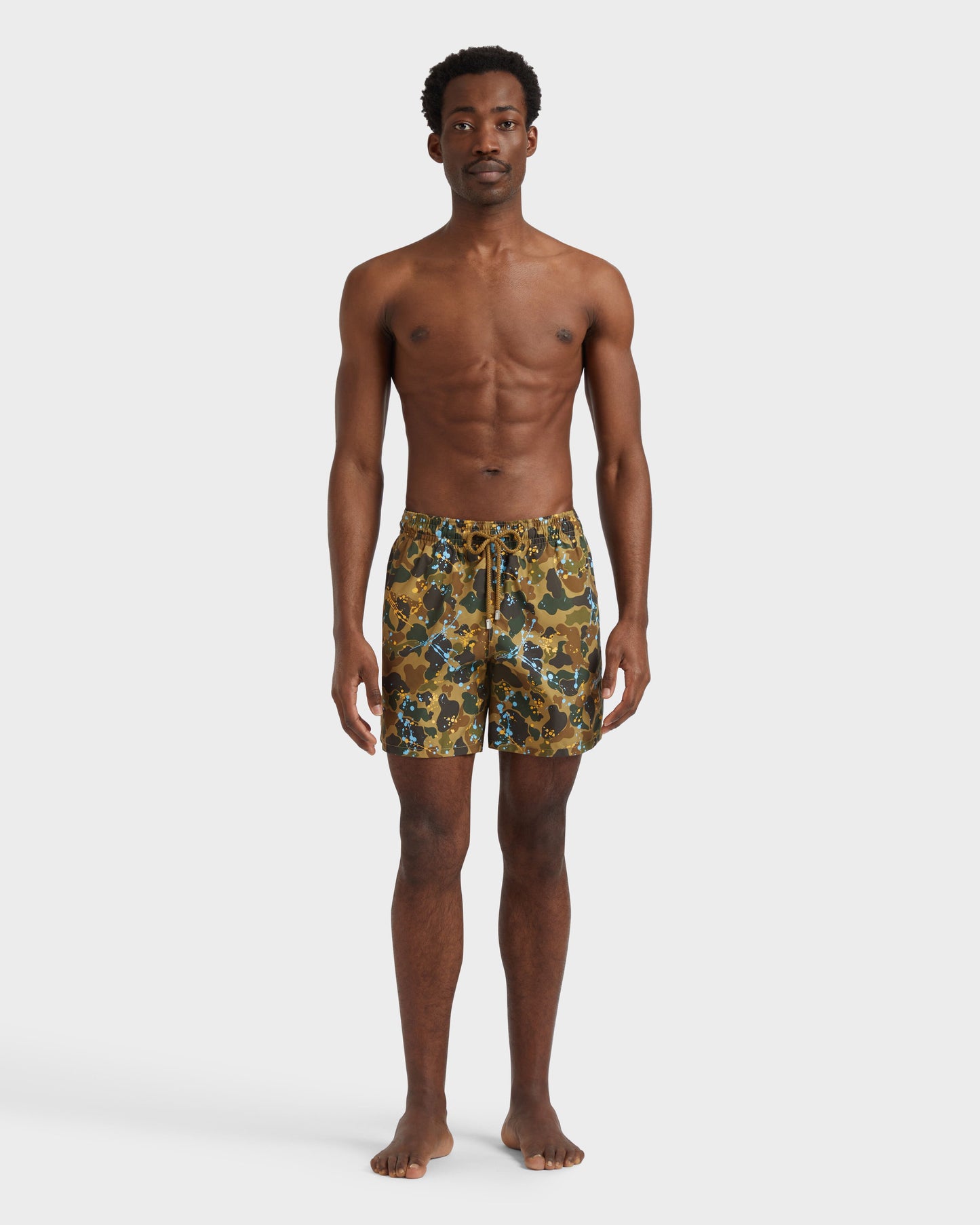Vilebrequin Men Swim Shorts Camo Splash - VBQ x Palm Angels