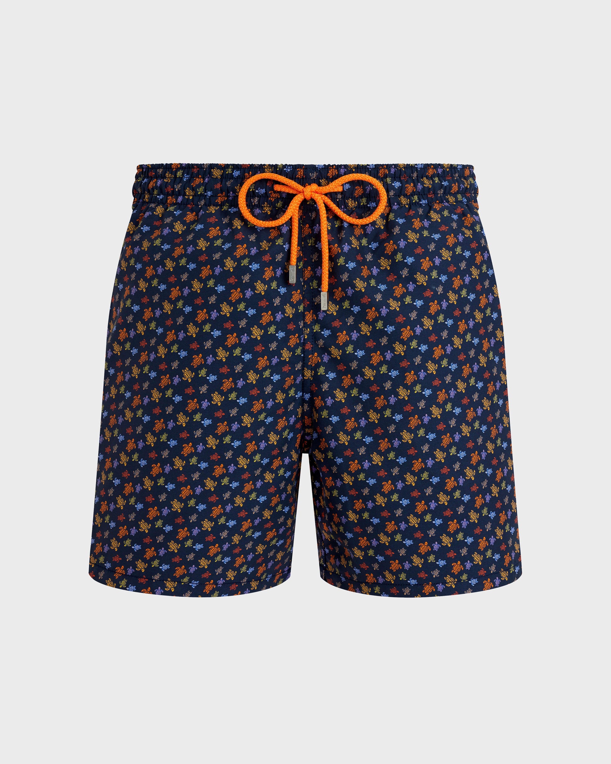 Vilebrequin Men Swim Shorts Micro Ronde Des Tortues - Orange Vitamin