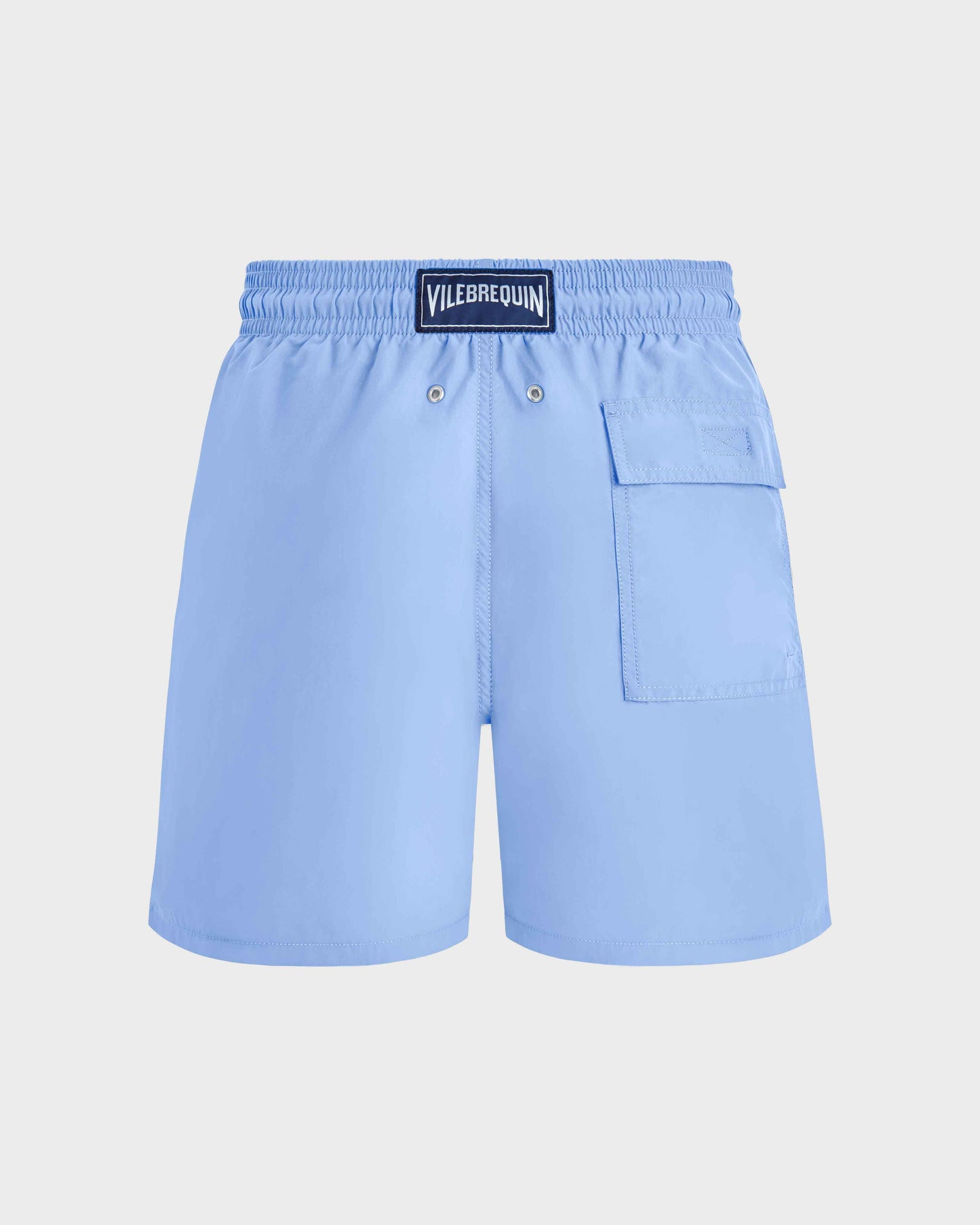 Vilebrequin Men Swim Shorts Solid - Blue Flax flower