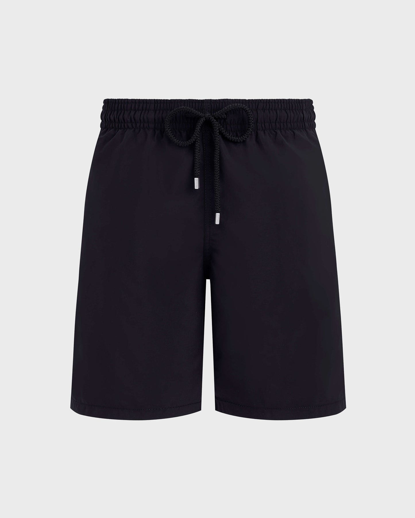 Vilebrequin Men Long Swim Shorts Solid - Black Swimwear