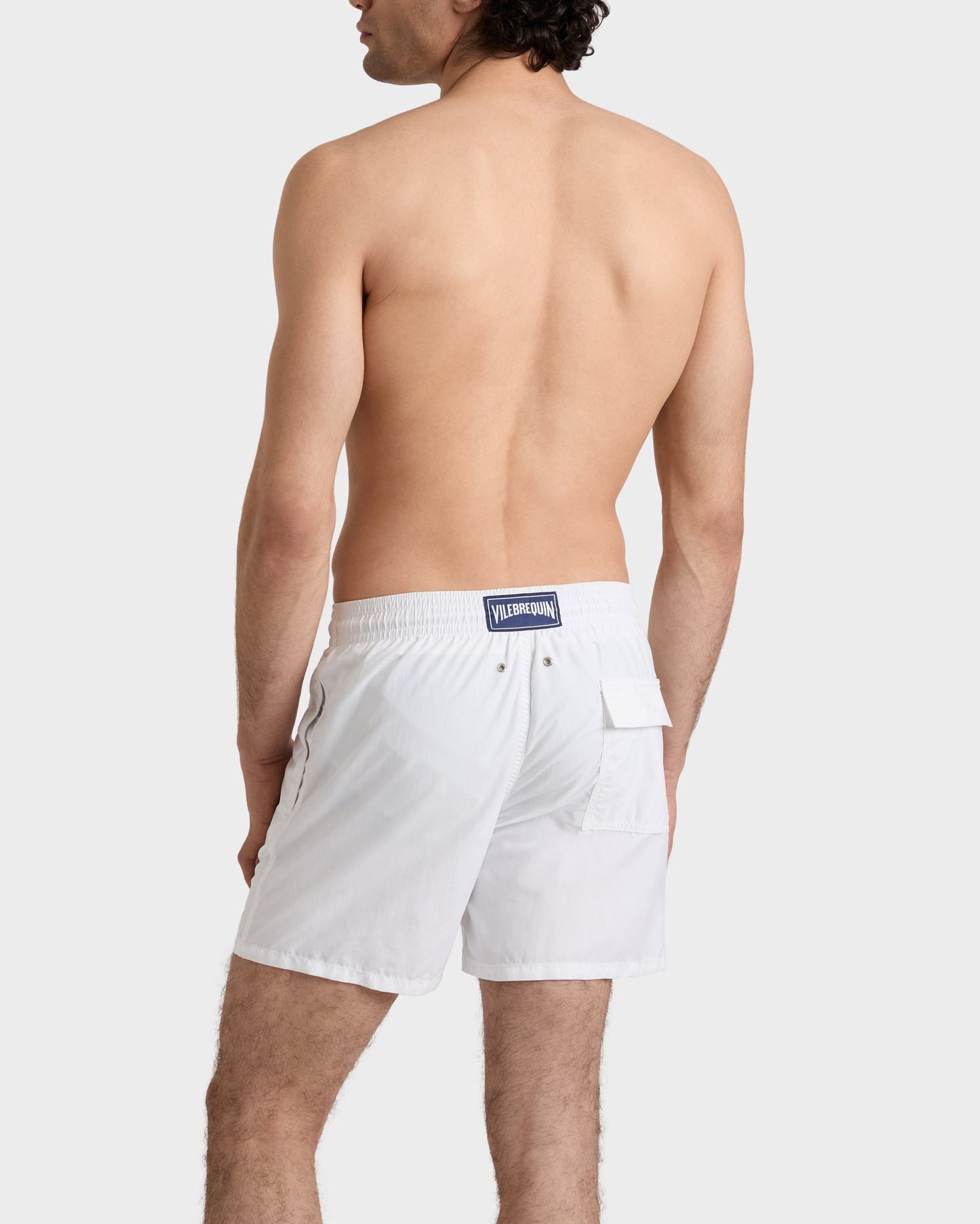 Vilebrequin Men Swim Shorts Solid - White