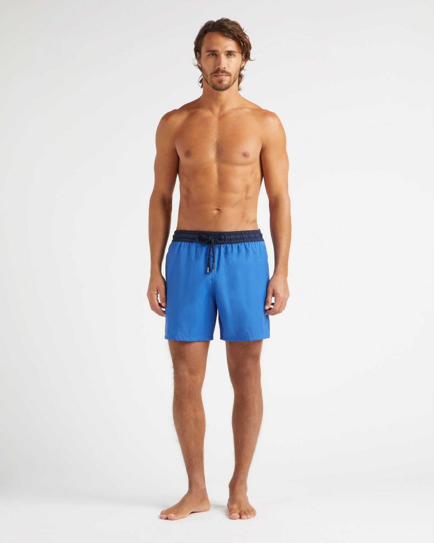 Vilebrequin Men Swim Shorts Bicolore - Sea blue Swimwear