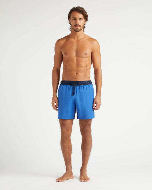 Vilebrequin Men Swim Shorts Bicolore - Sea blue Swimwear