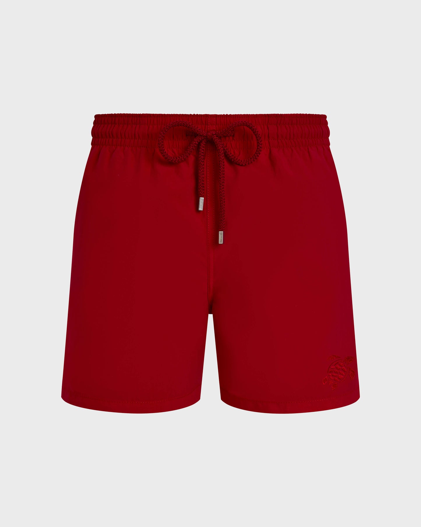 Vilebrequin Men Swim Shorts Water-reactive Ronde Des Tortues - Red Lipstick