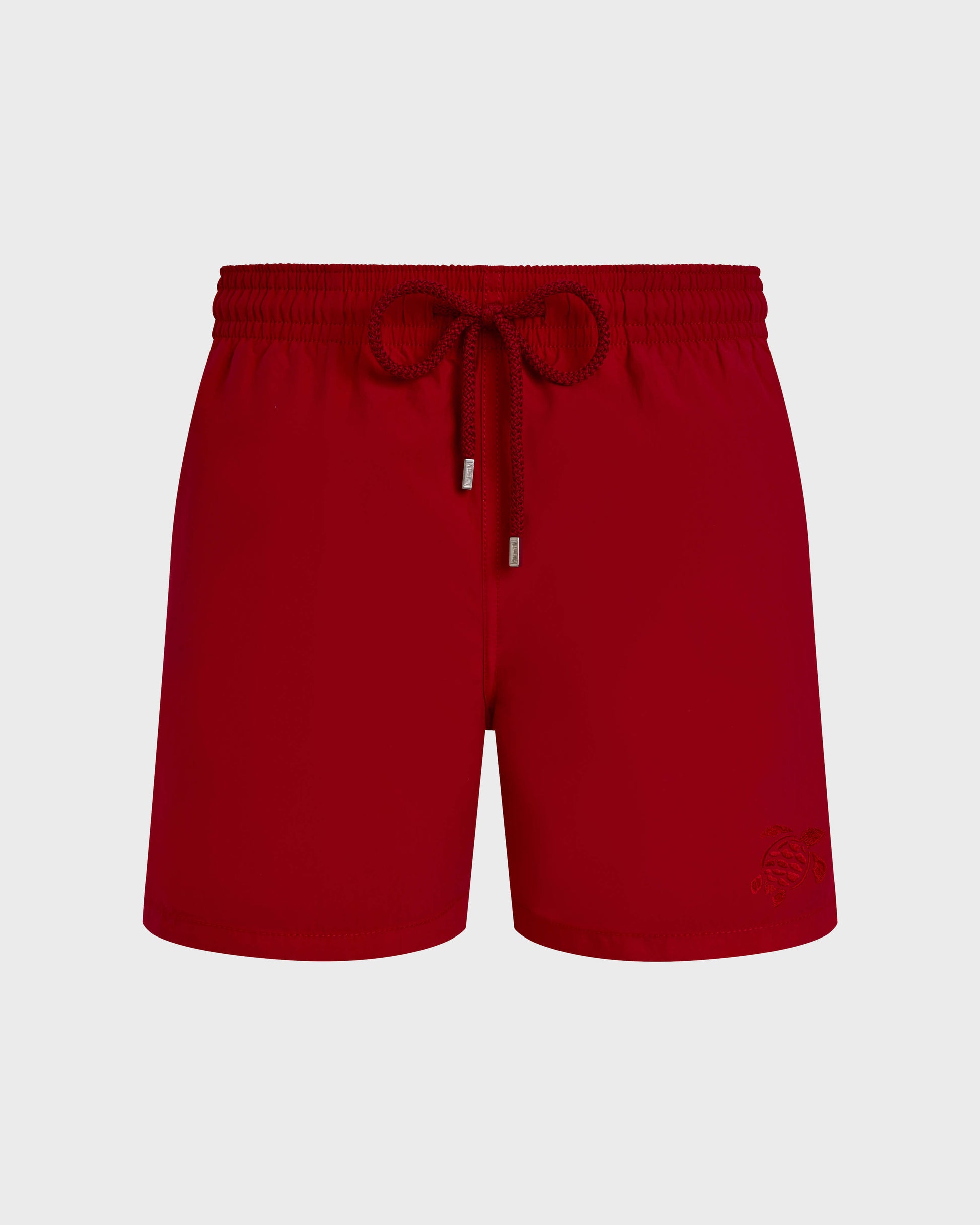 Vilebrequin Men Swim Shorts Water-reactive Ronde Des Tortues - Red Lipstick