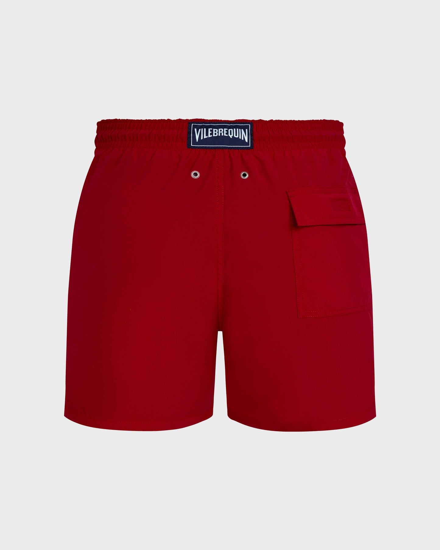 Vilebrequin Men Swim Shorts Water-reactive Ronde Des Tortues - Red Lipstick