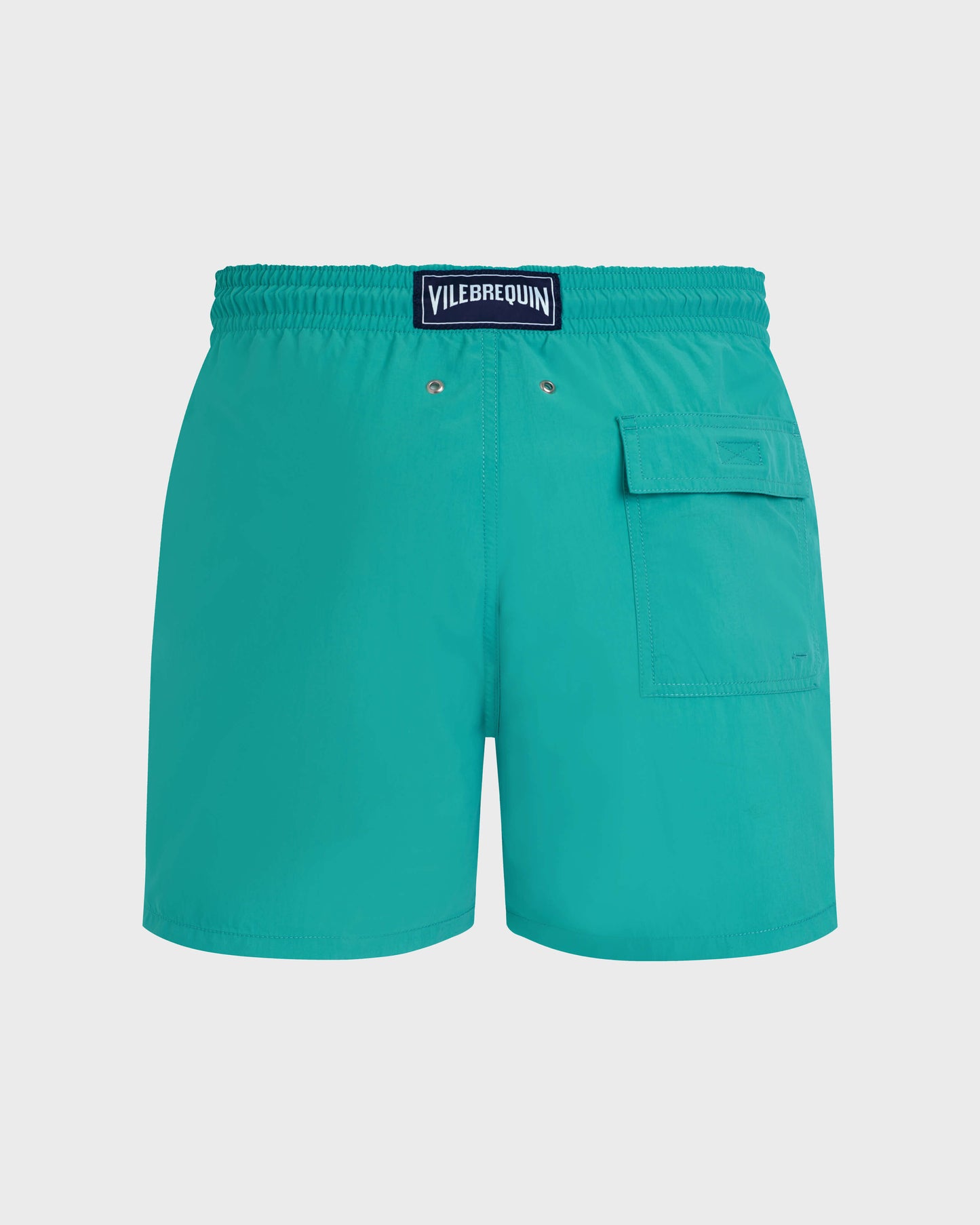 Vilebrequin Men Swim Shorts Water-reactive Whales - Disco green