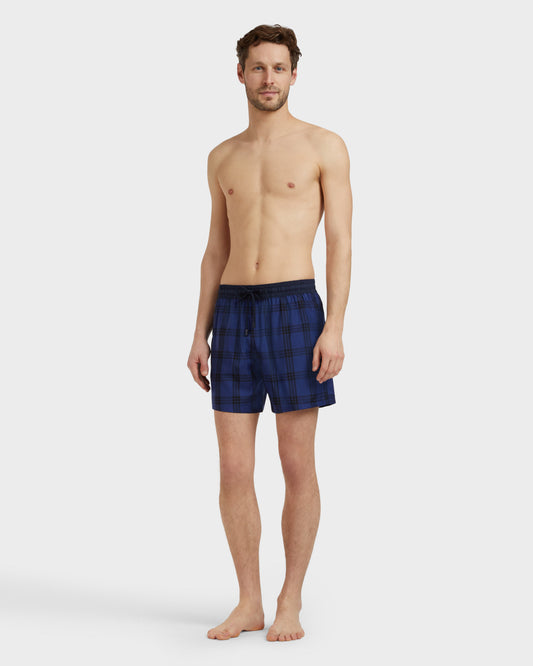 Vilebrequin Men Ultrafine Wool Swim Shorts Carreaux Tailoring