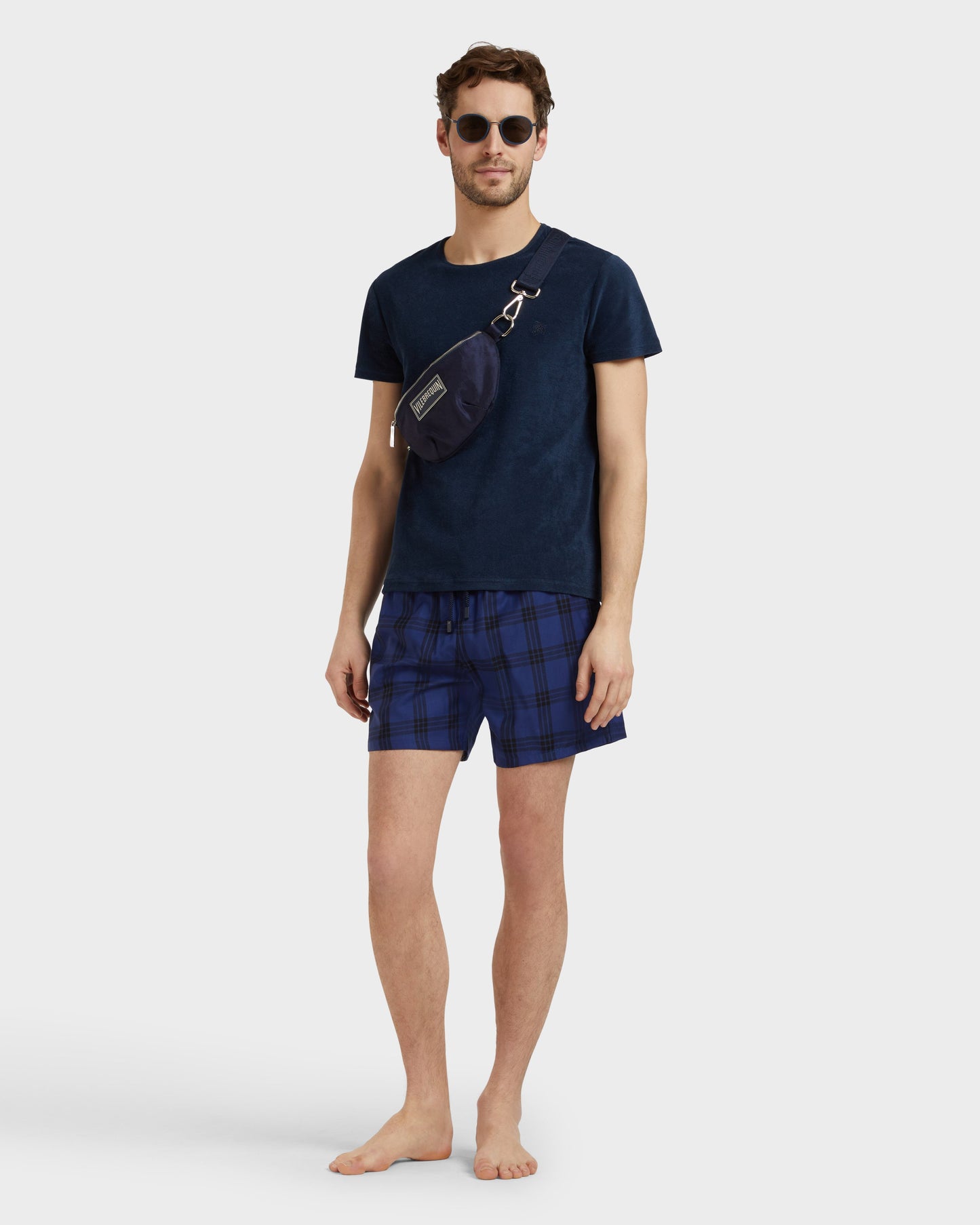 Vilebrequin Men Ultrafine Wool Swim Shorts Carreaux Tailoring