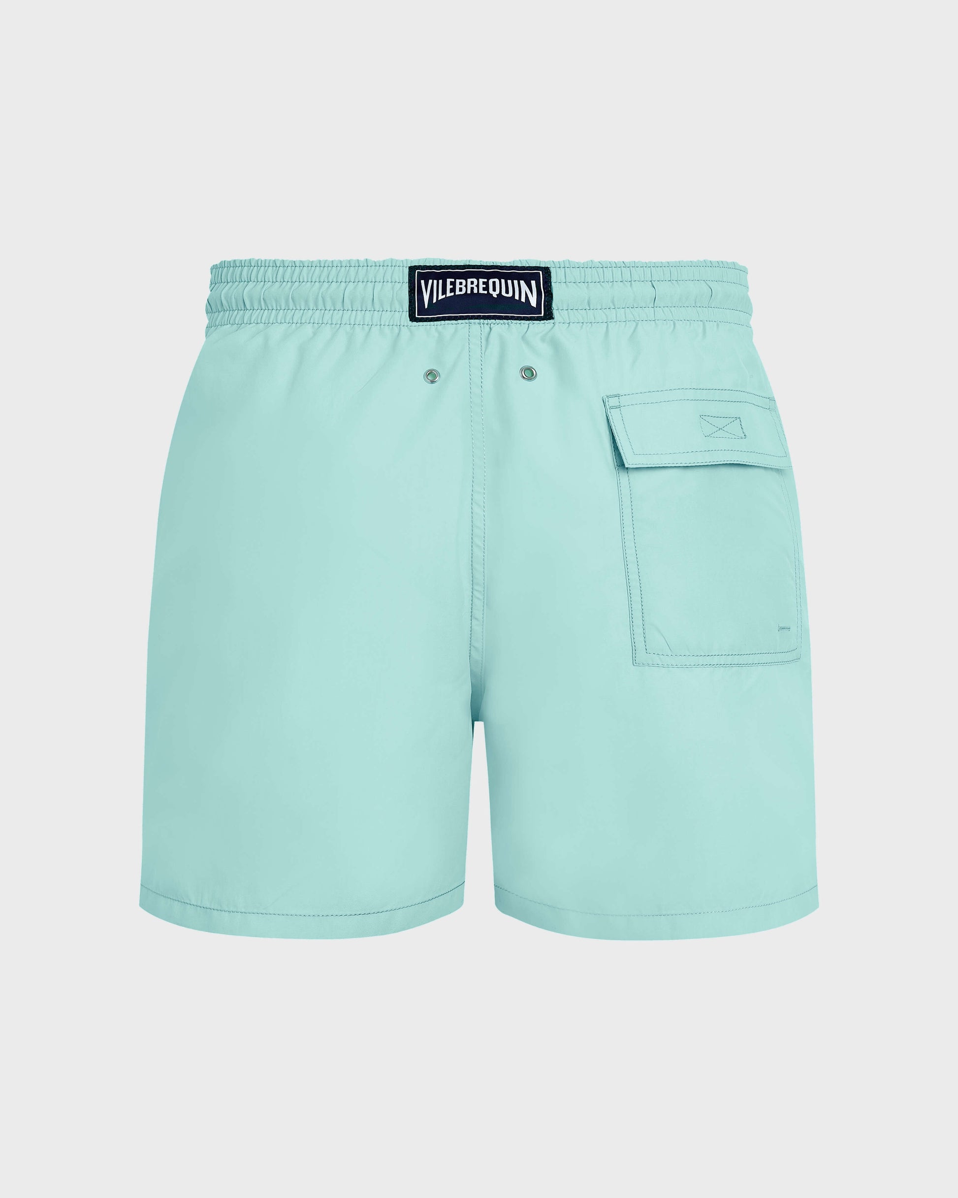 Vilebrequin Men Swim Shorts Embroidered Whale - Blue note