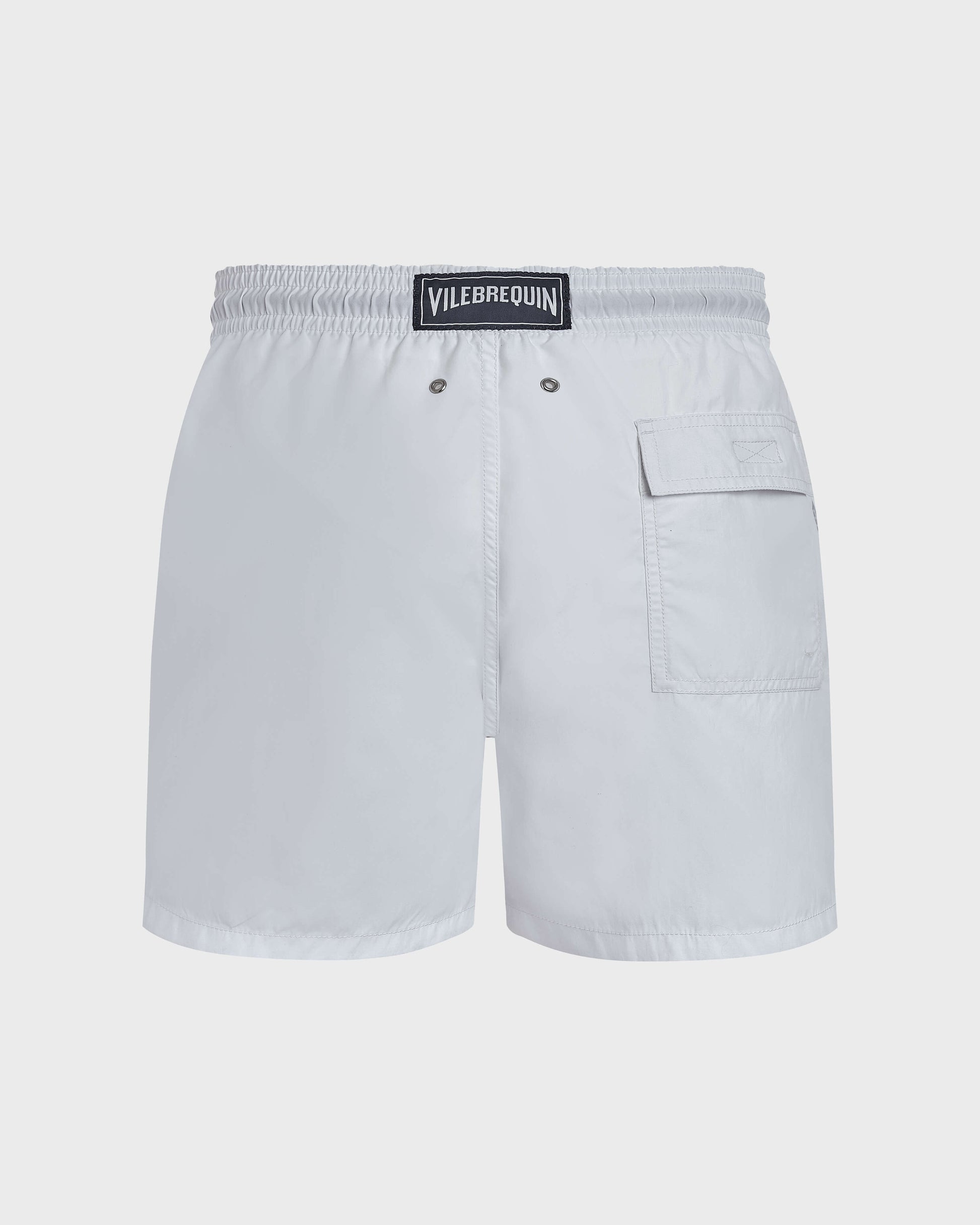 Vilebrequin Men Swim Shorts Embroidered Whale - White