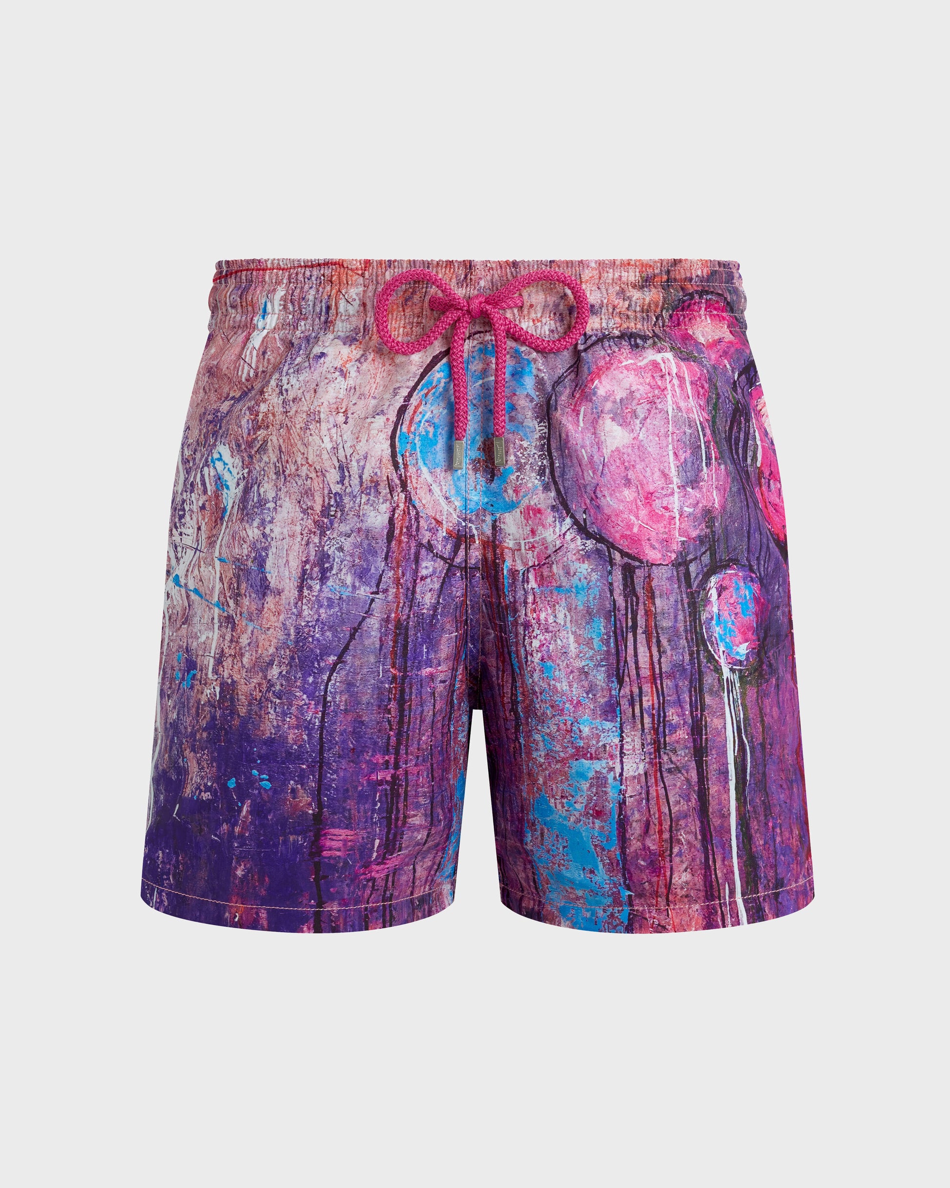 Vilebrequin Men Swim Shorts Dripping Balloons - Purple Glycine