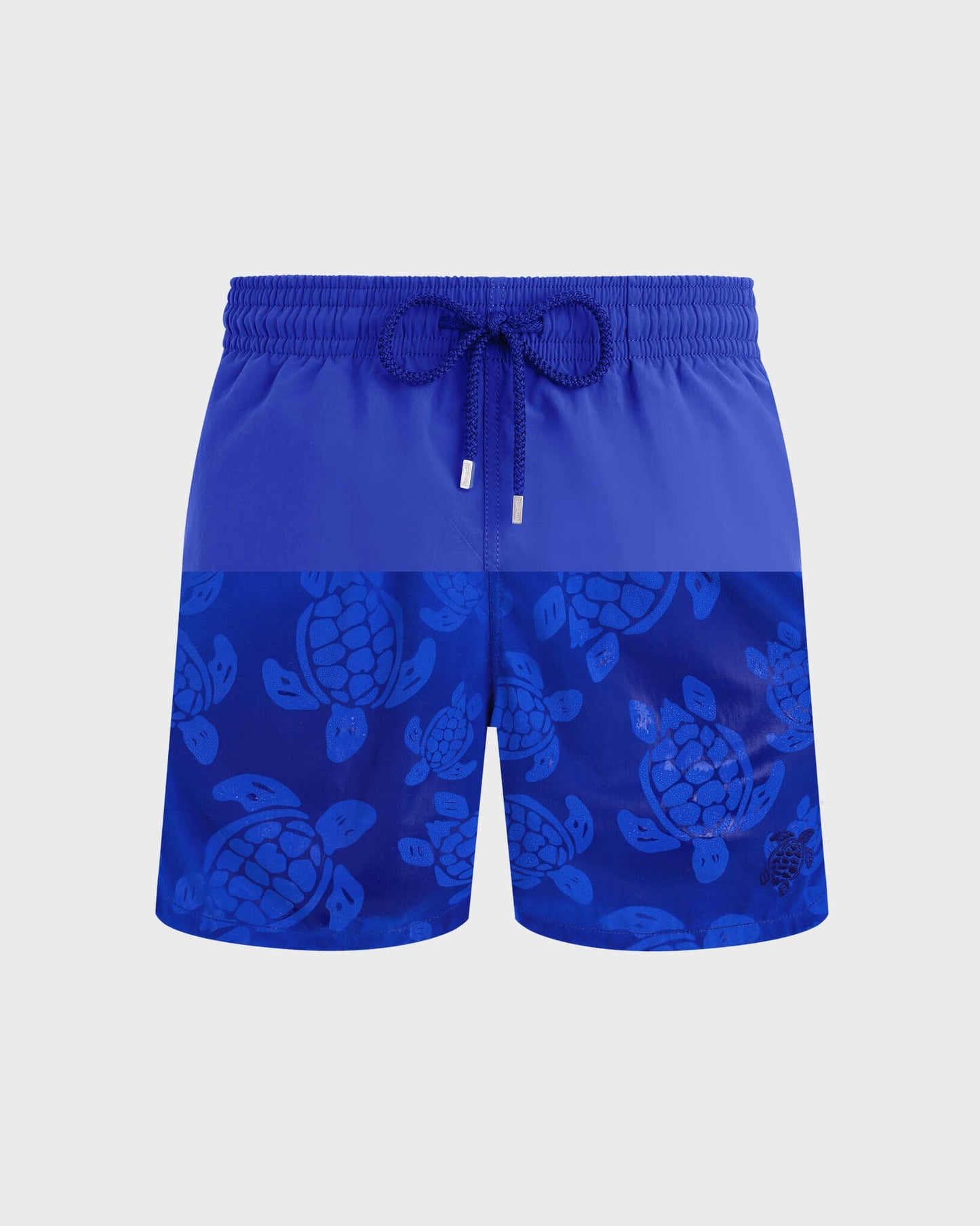 Vilebrequin Men Swim shorts Ronde Des Tortues Maxi Water-reactive - Blue Marrakech