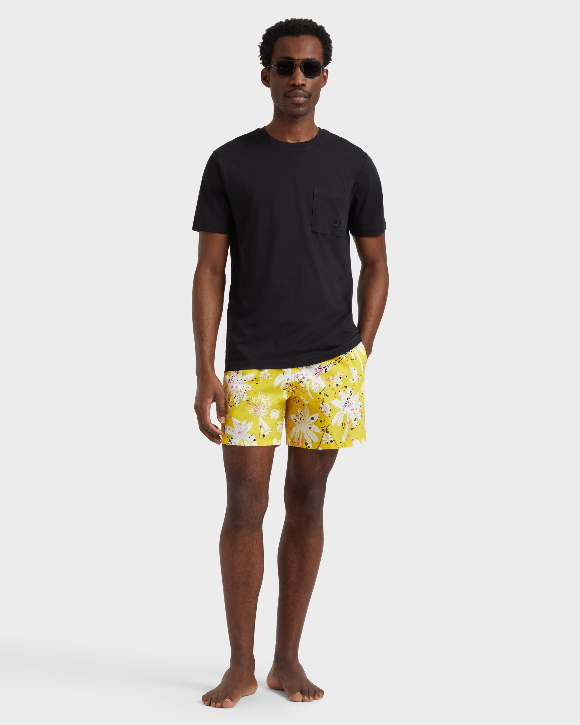 Vilebrequin Men Swim Shorts Hawai Splash - VBQ x Palm Angels