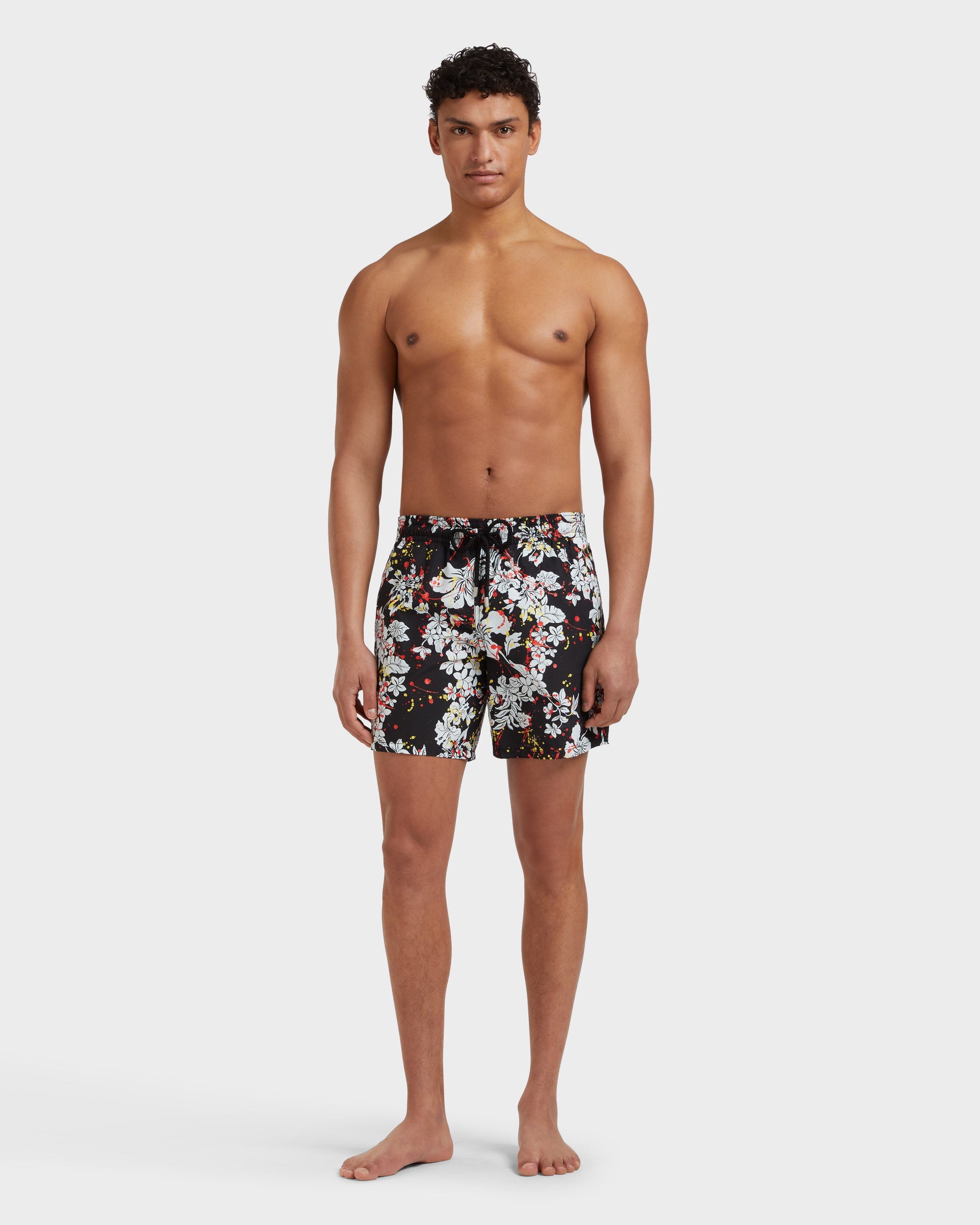 Vilebrequin Men Swim Shorts Flower Splash - VBQ x Palm Angels
