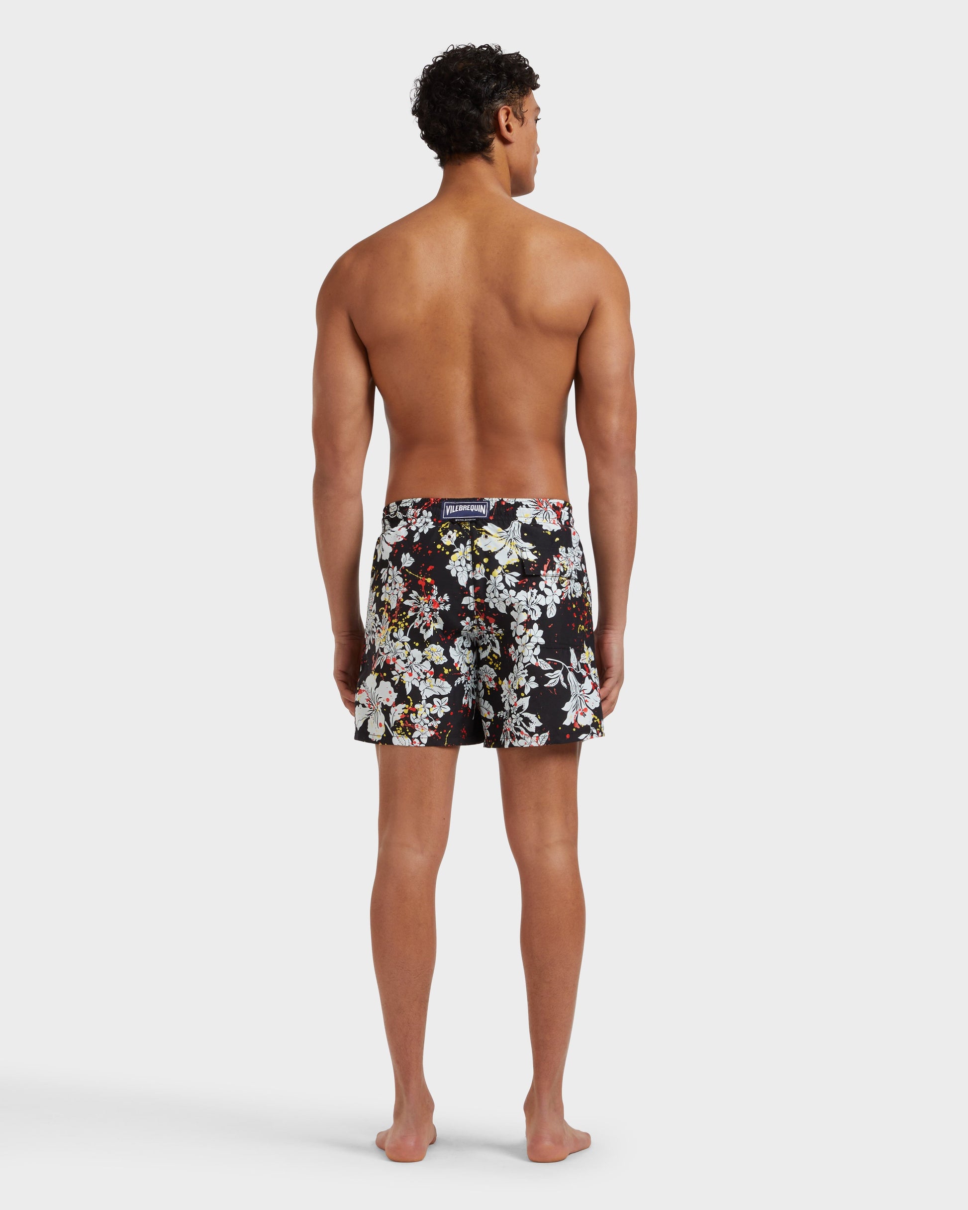 Vilebrequin Men Swim Shorts Flower Splash - VBQ x Palm Angels