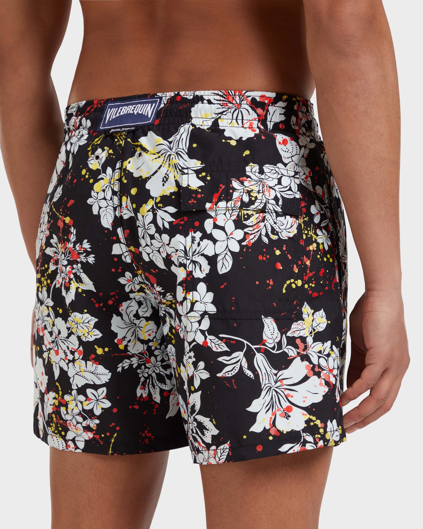 Vilebrequin Men Swim Shorts Flower Splash - VBQ x Palm Angels