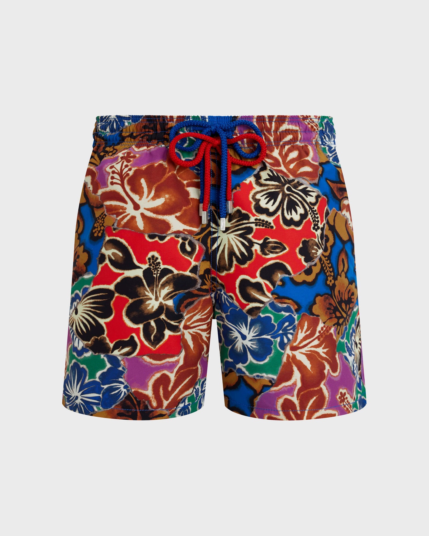 Vilebrequin Men Swim Shorts Hawaiian Patchwork - VBQ x Palm Angels