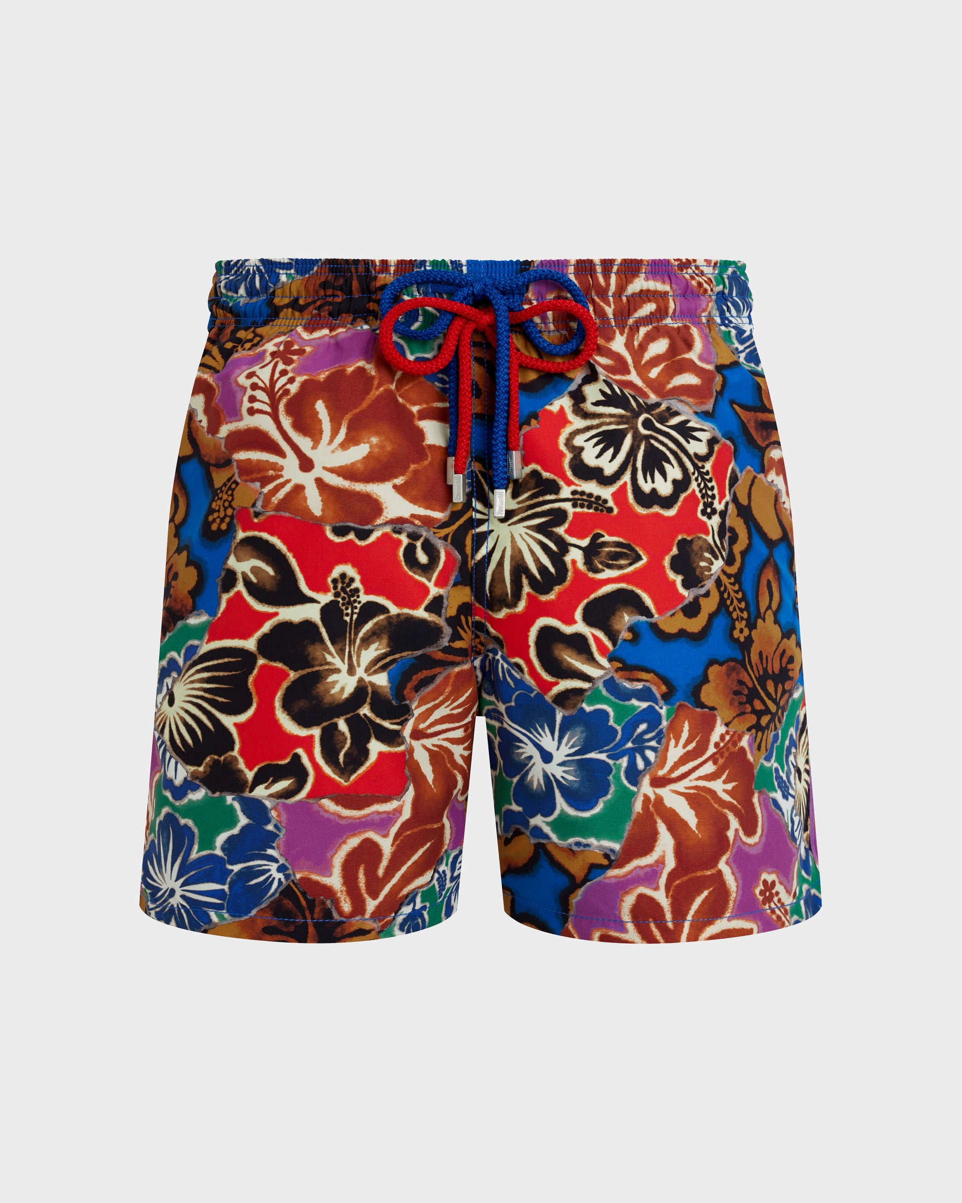 Vilebrequin Men Swim Shorts Hawaiian Patchwork - VBQ x Palm Angels