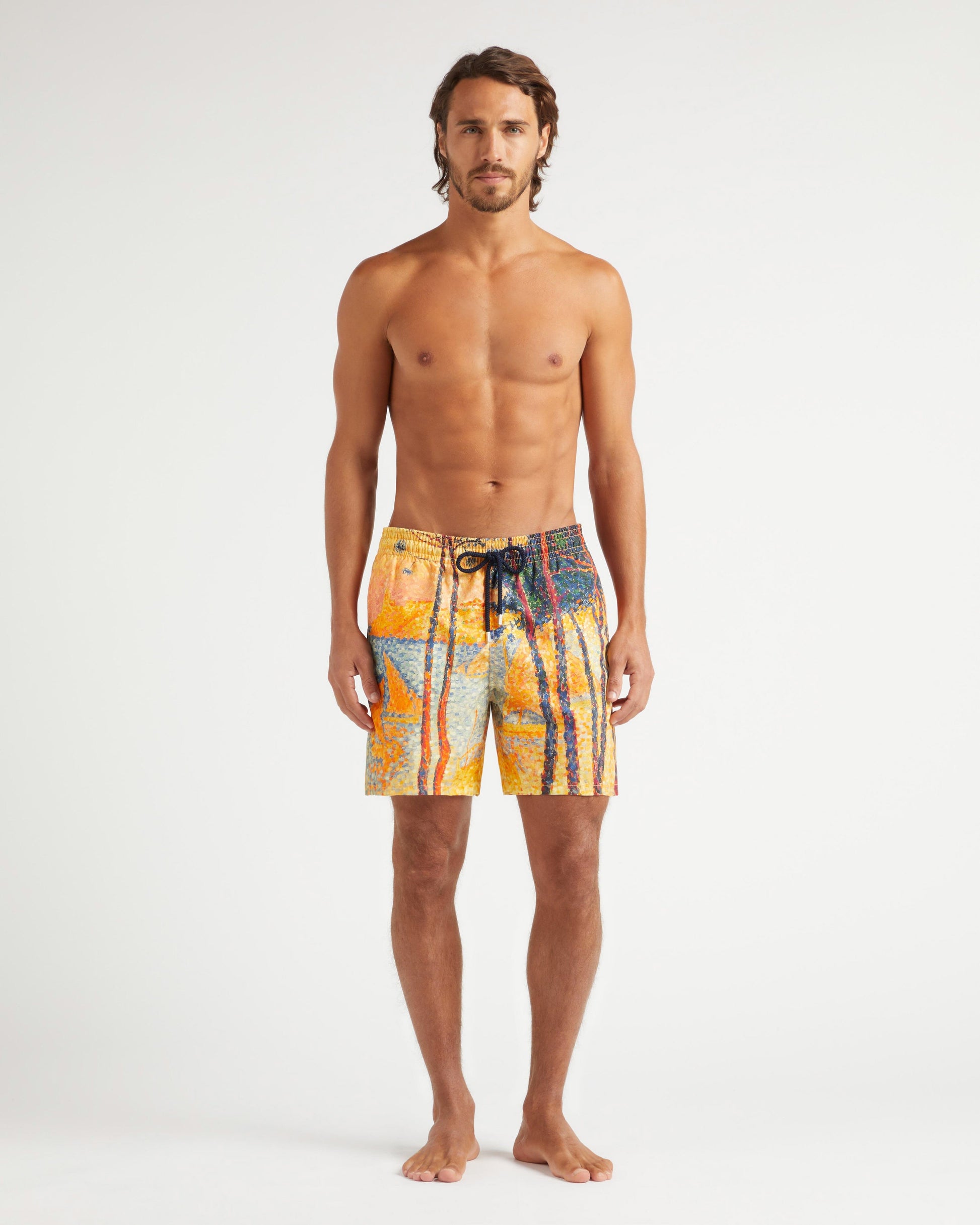 Vilebrequin Men 360 Swim Shorts Voile et Pins - Vilebrequin x Paul Signac