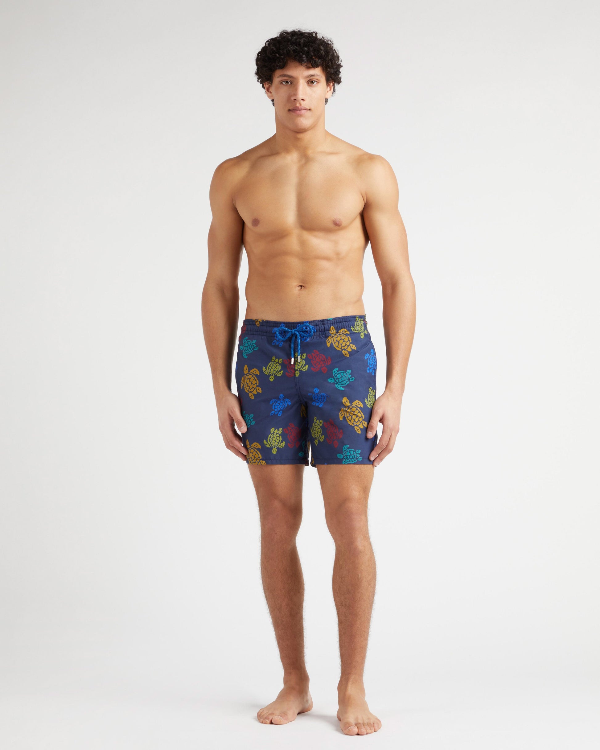 Vilebrequin Men Swim Shorts Ronde des Tortues Tricot