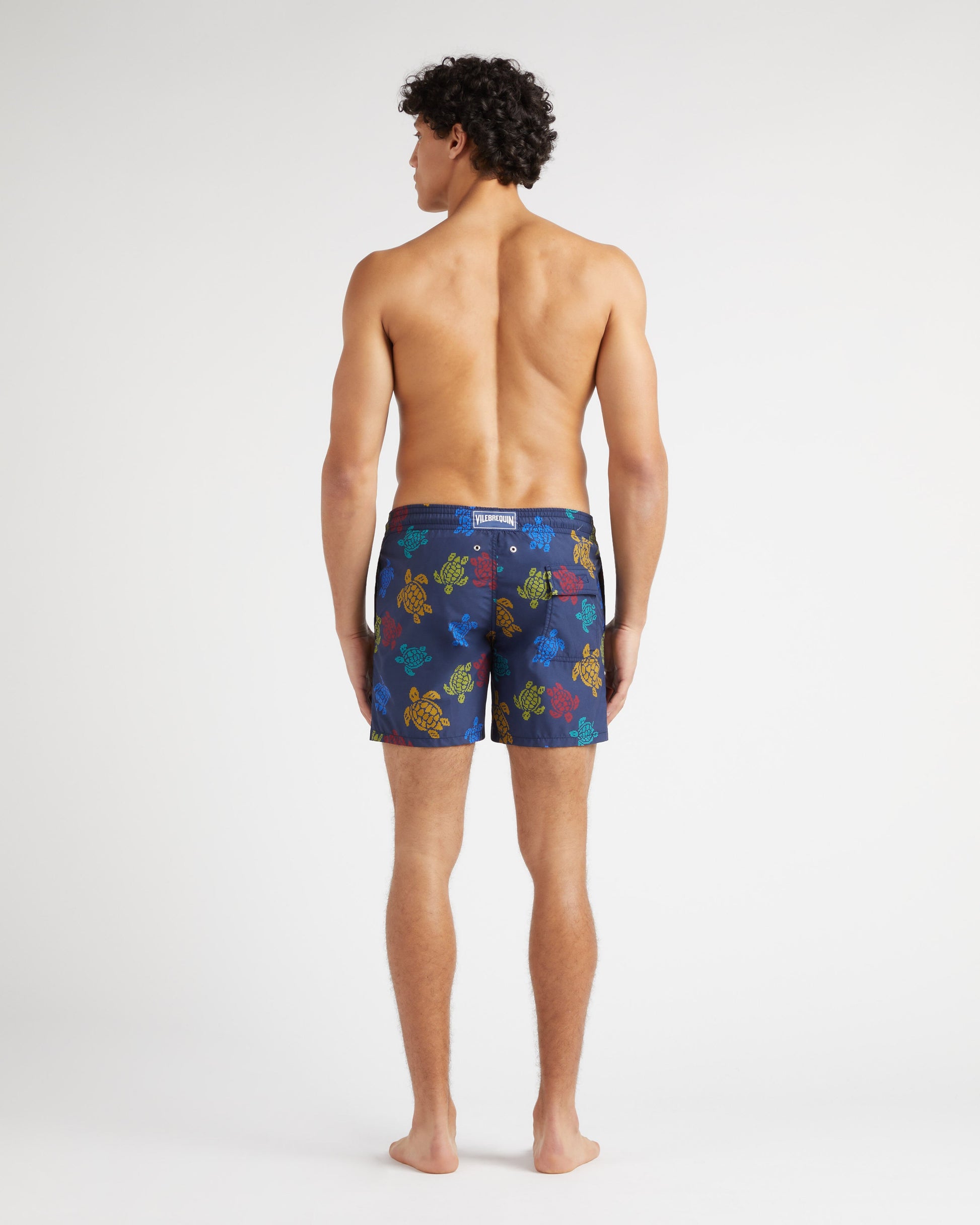 Vilebrequin Men Swim Shorts Ronde des Tortues Tricot