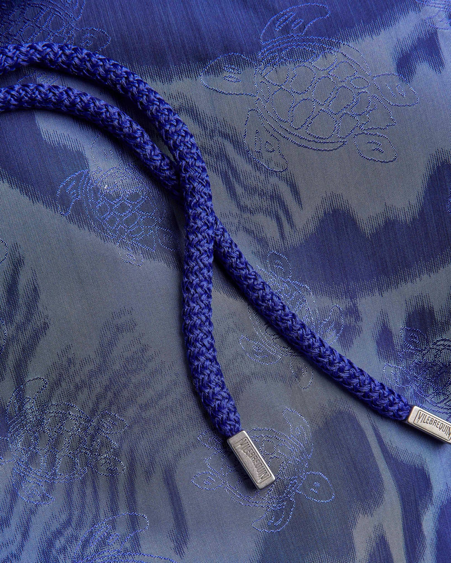 Vilebrequin Men Silk Swim Shorts Vagues - Vilebrequin x Maison BUCOL